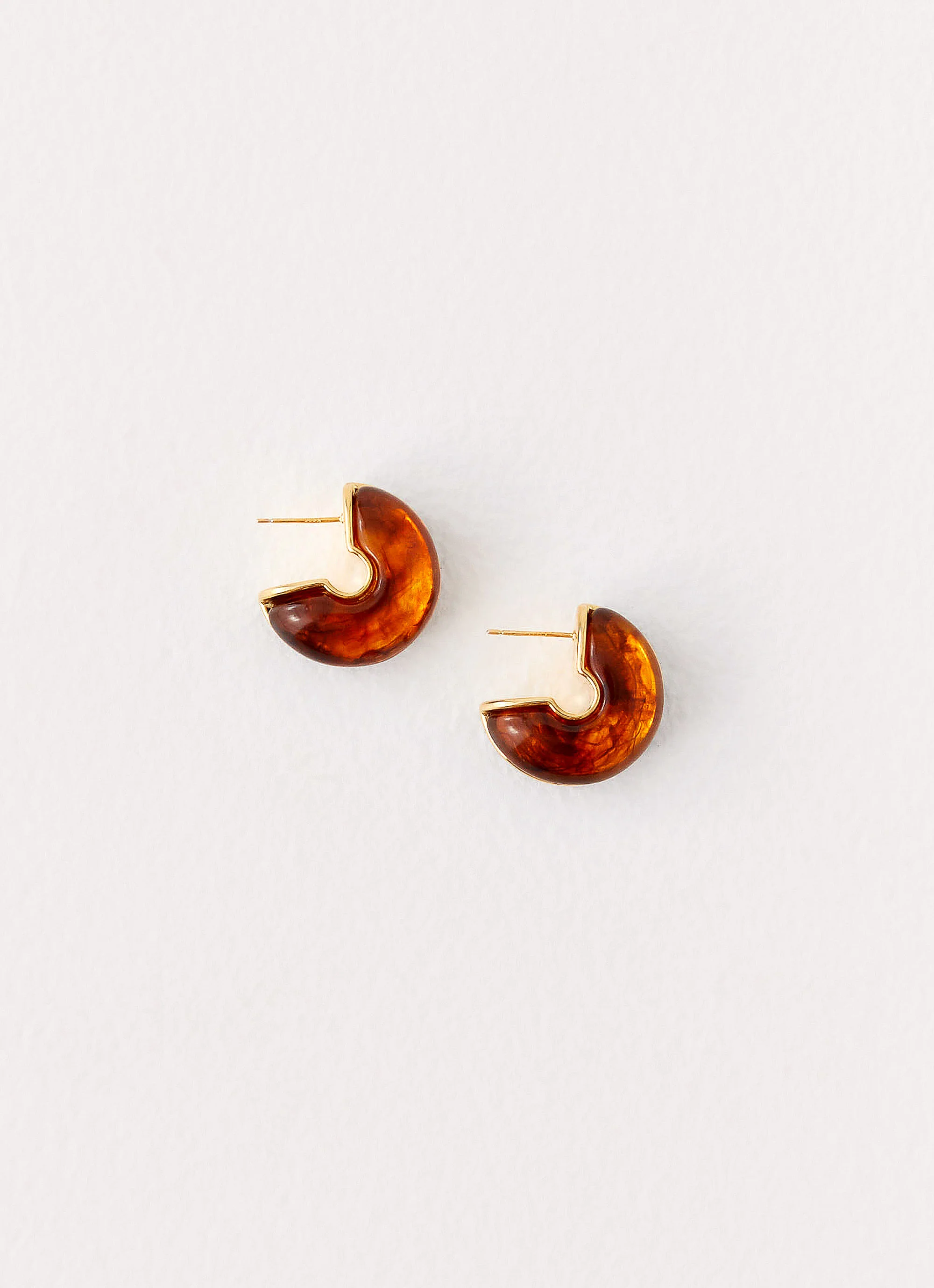 Hugo Earrings - Brown