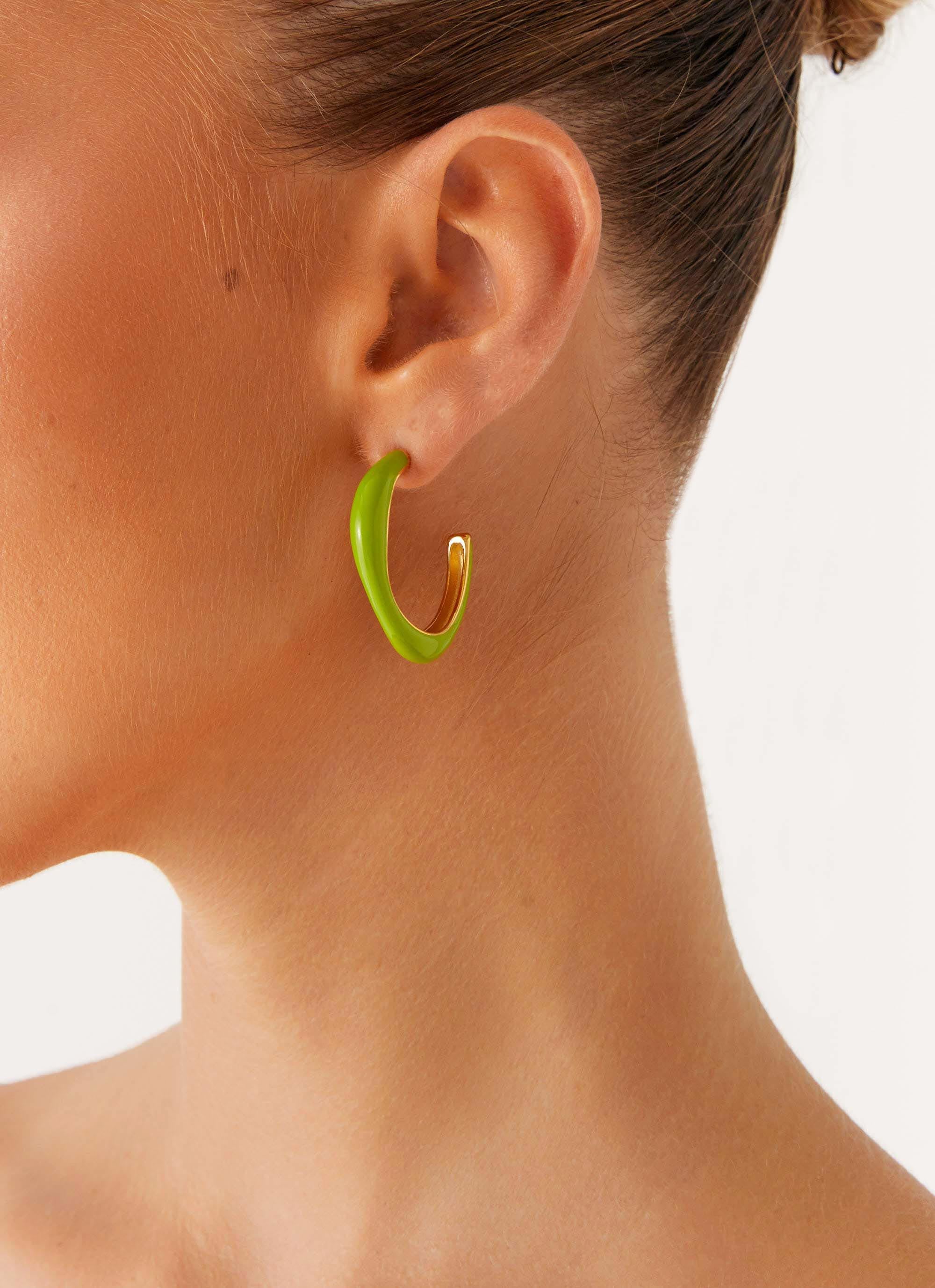 Keyon Earrings - Green