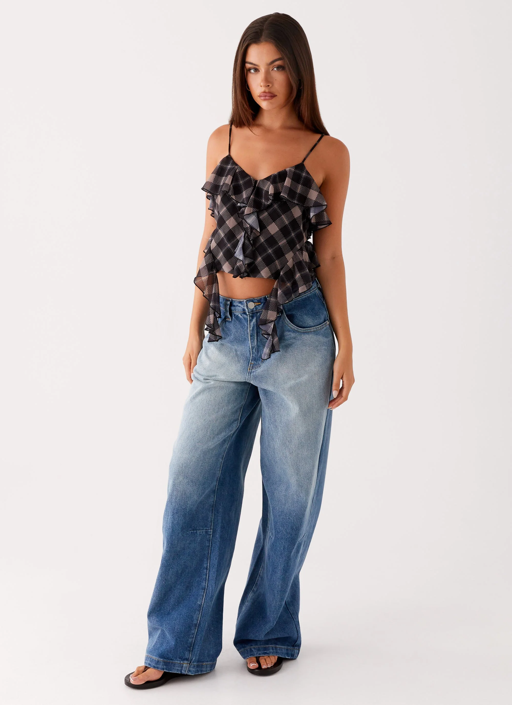 Midwest Low Rise Jeans - Powder Wash Blue