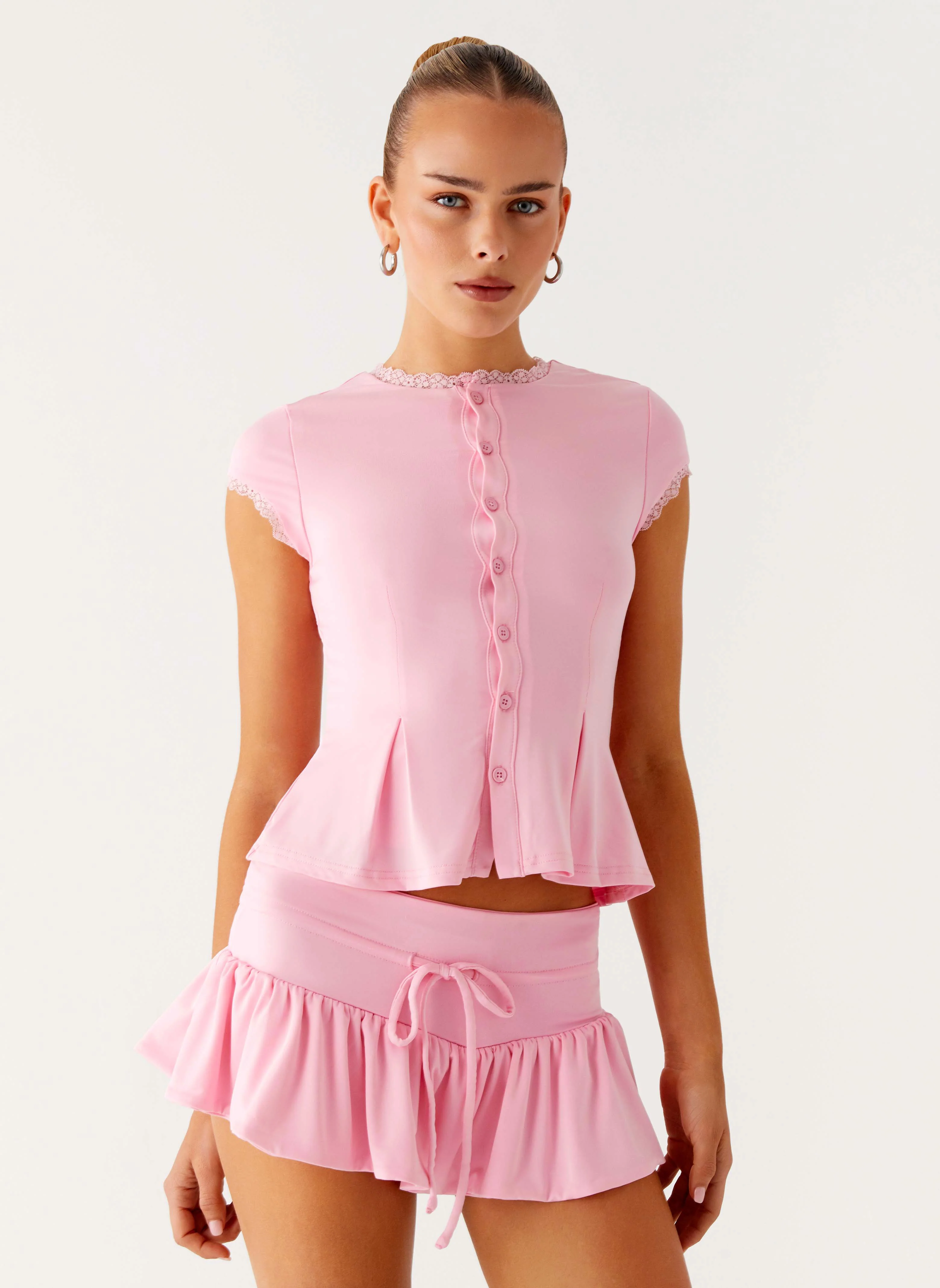 Landon Mini Skort - Pink