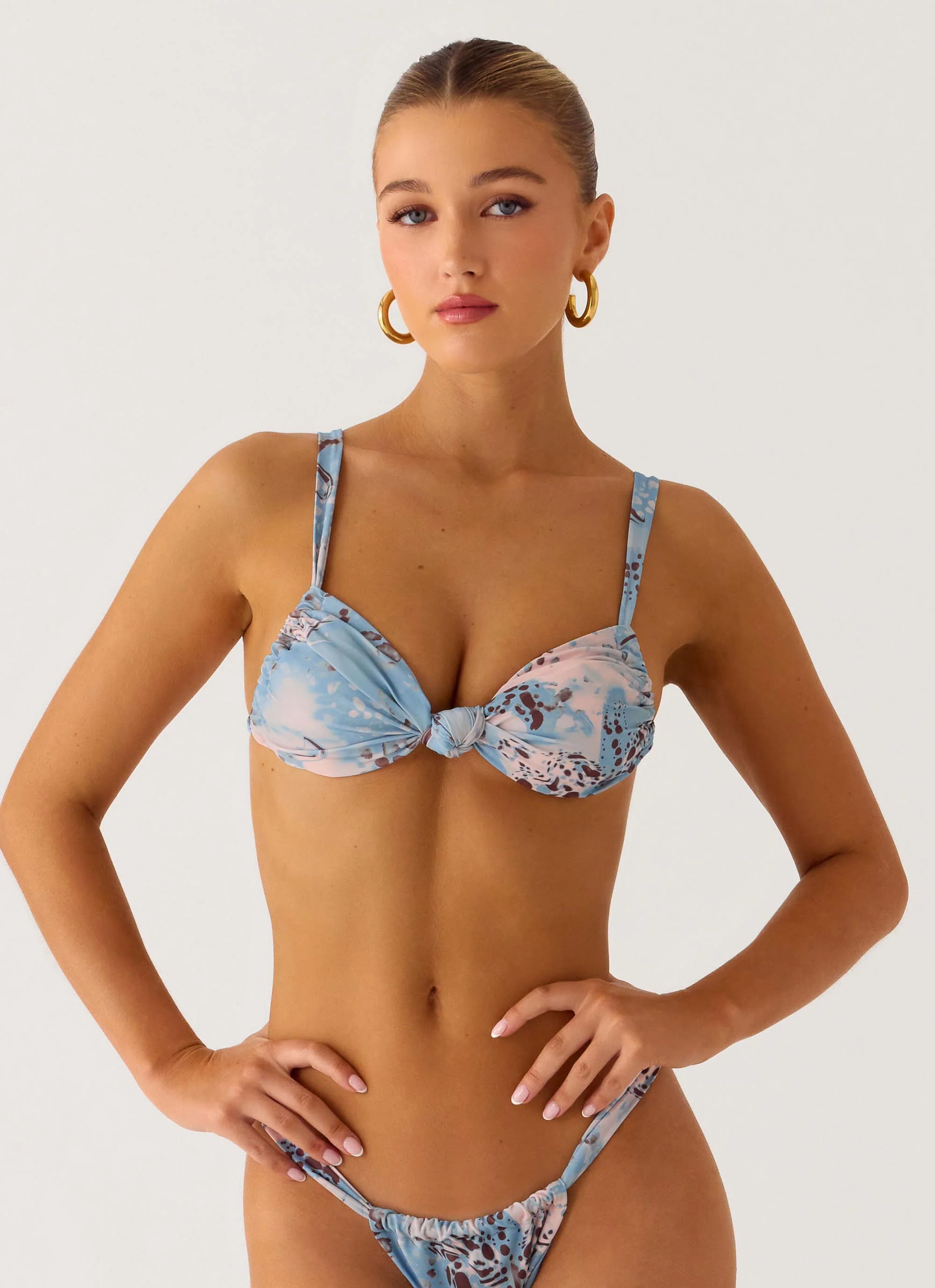 Tainy Bikini Top - Aqua Blur