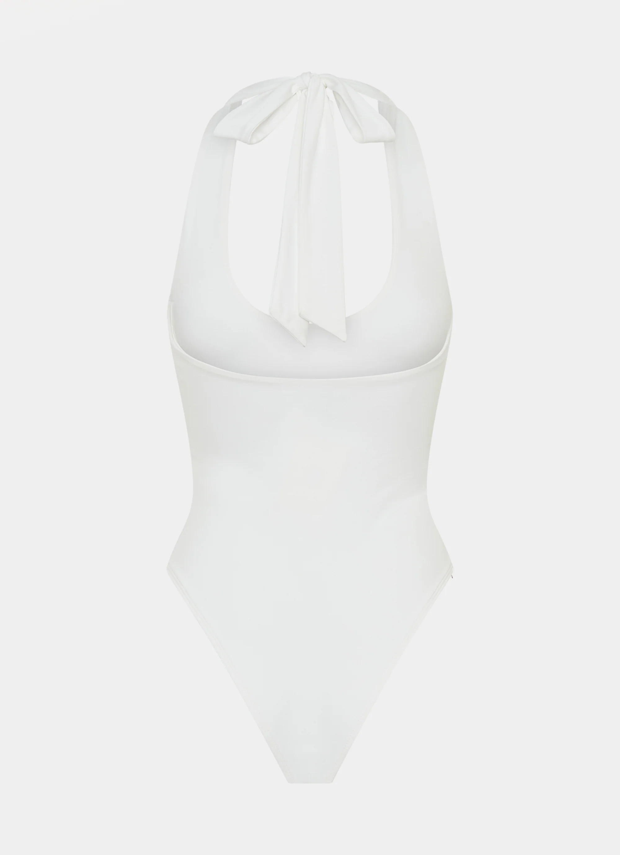 Set The Scene Halter Bodysuit - White