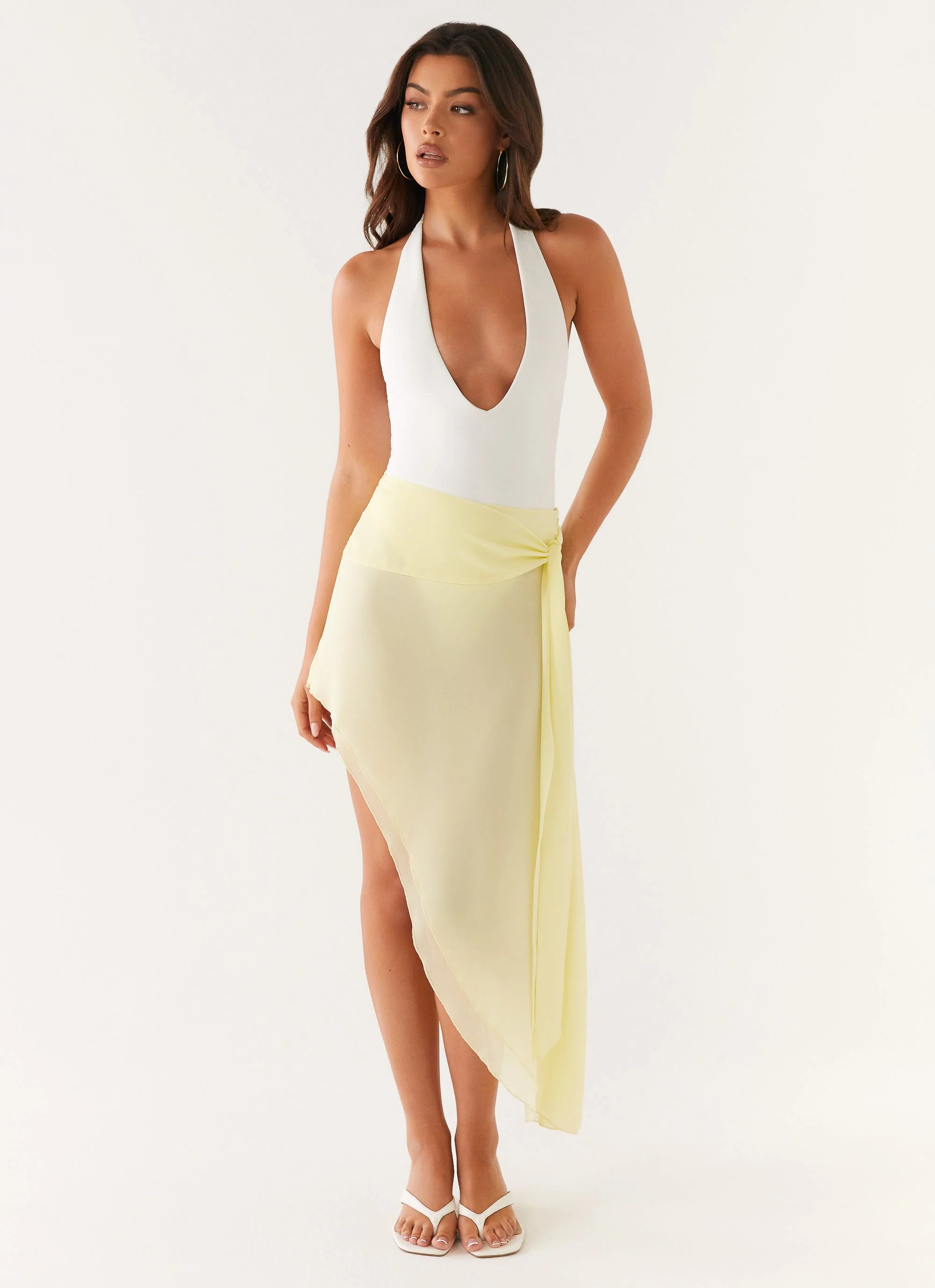 Tilly Swim Skirt - Pastel Yellow