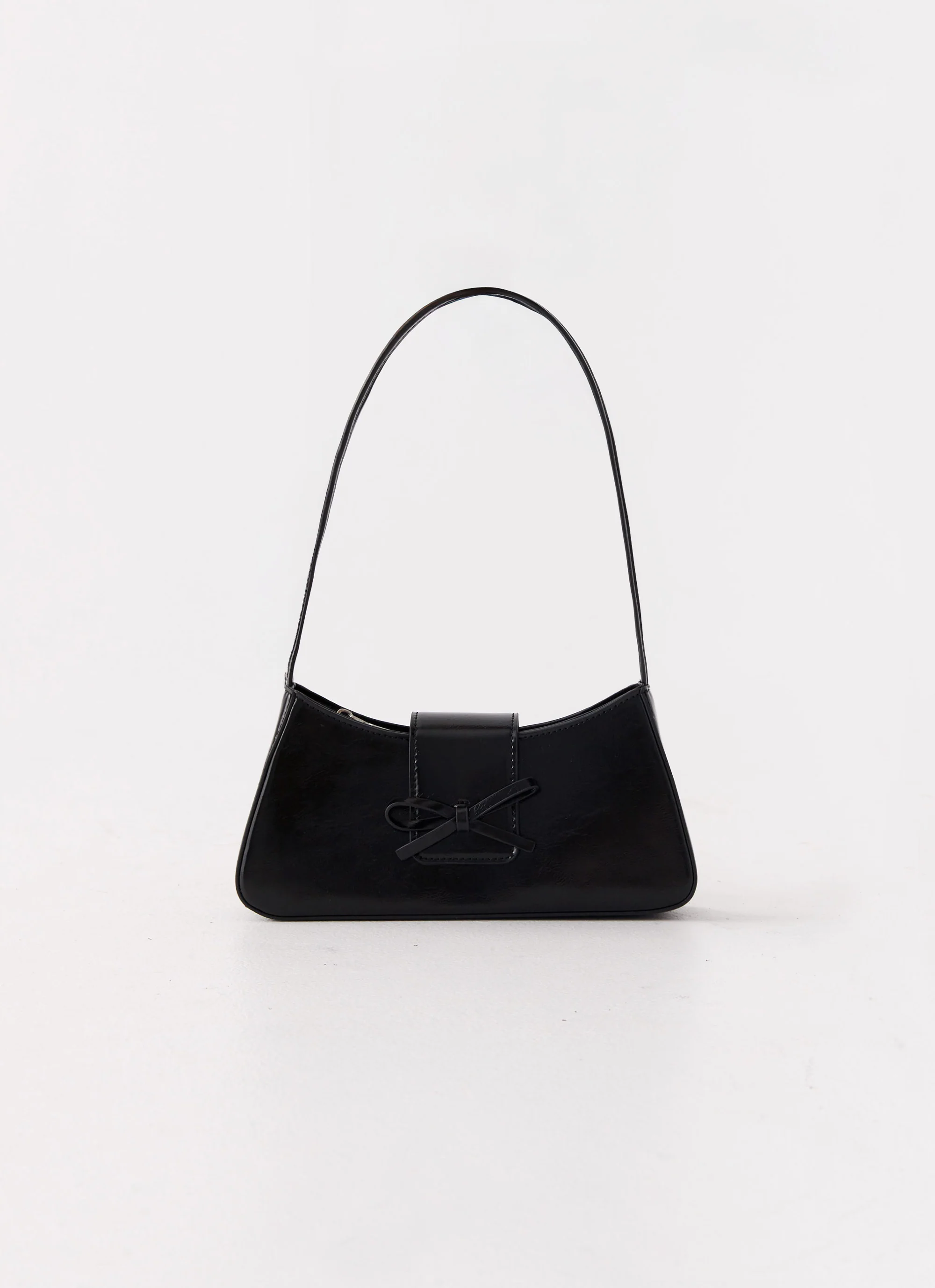 Cara Bow Shoulder Bag - Black