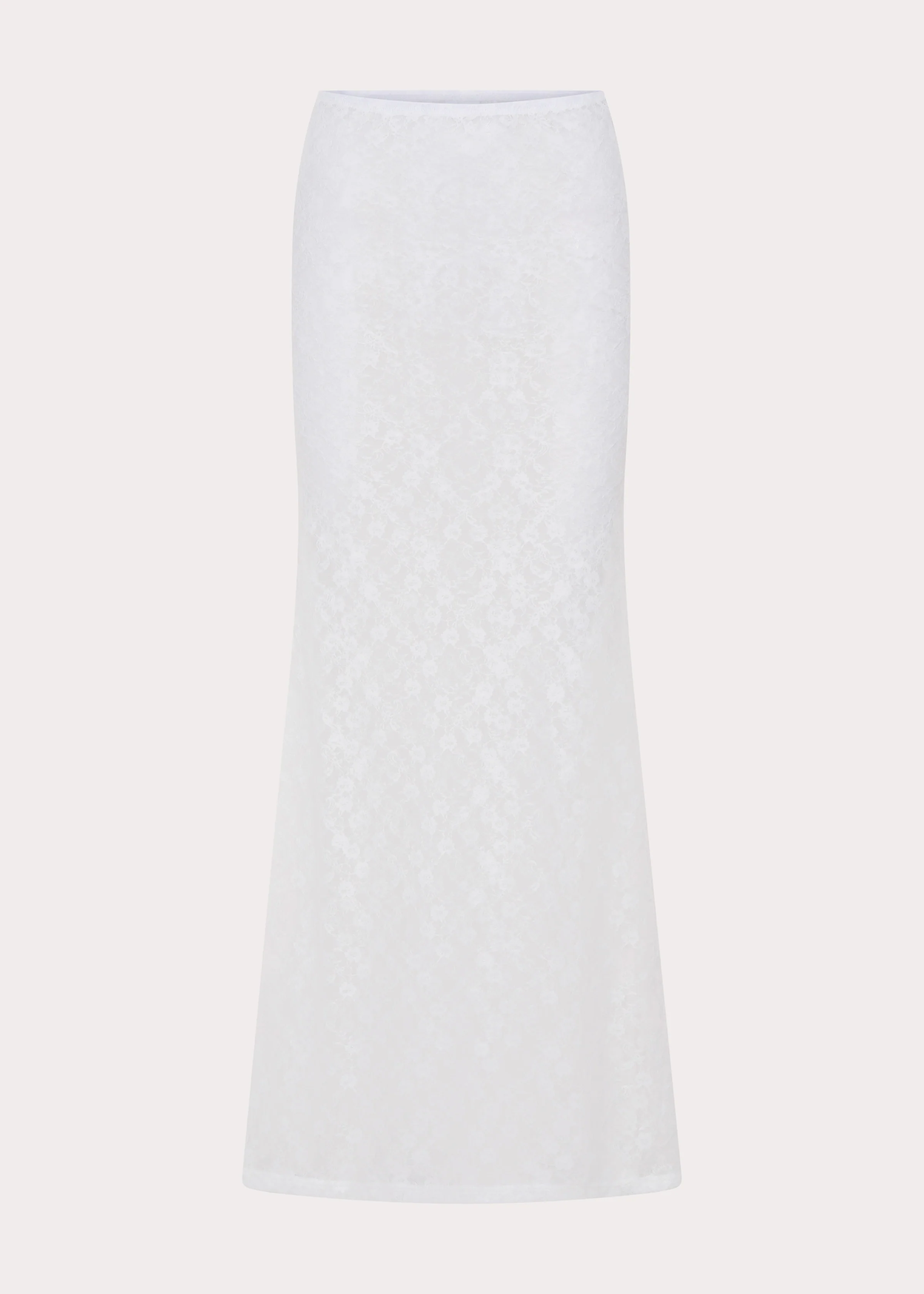 Jaz Lace Maxi Skirt - White