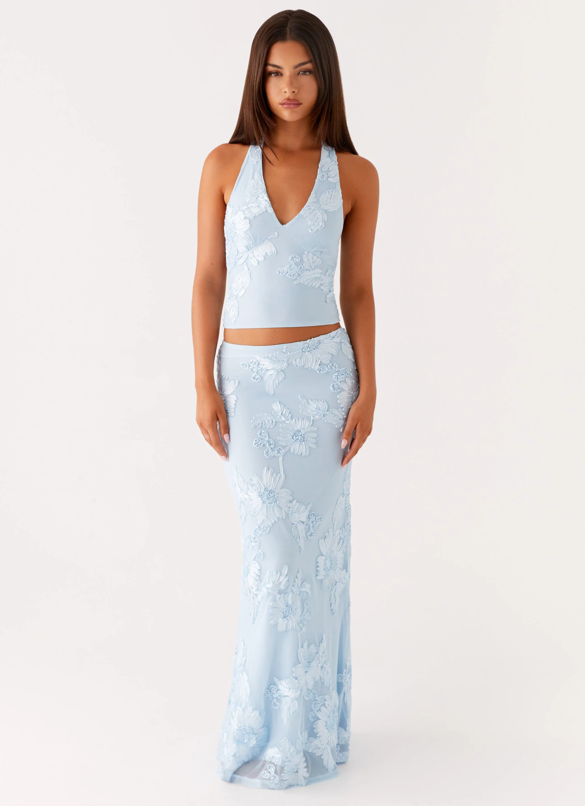Radiate Maxi Skirt - Blue