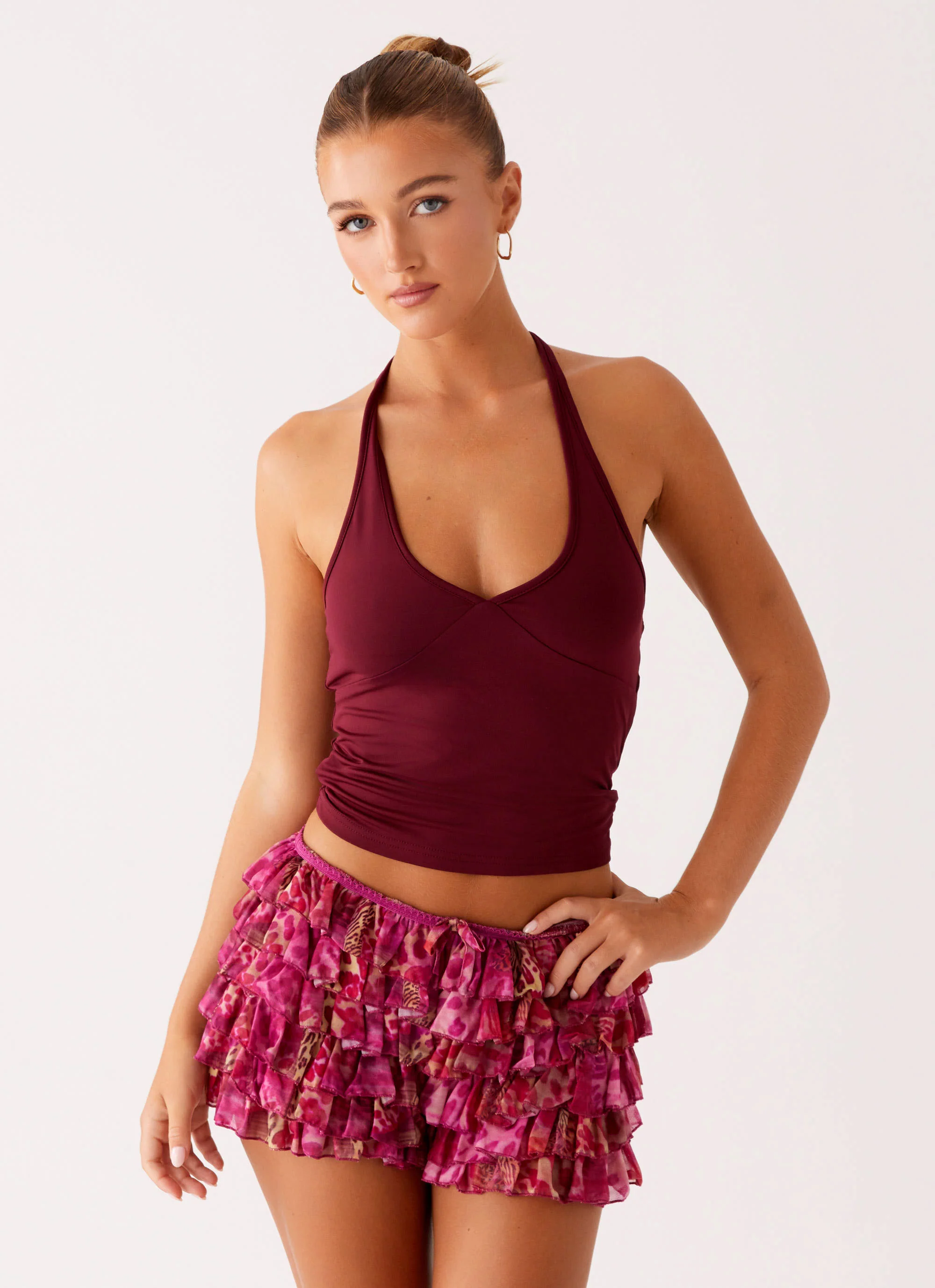 Entertain Me Bloomer Shorts - Lavender Lagoon