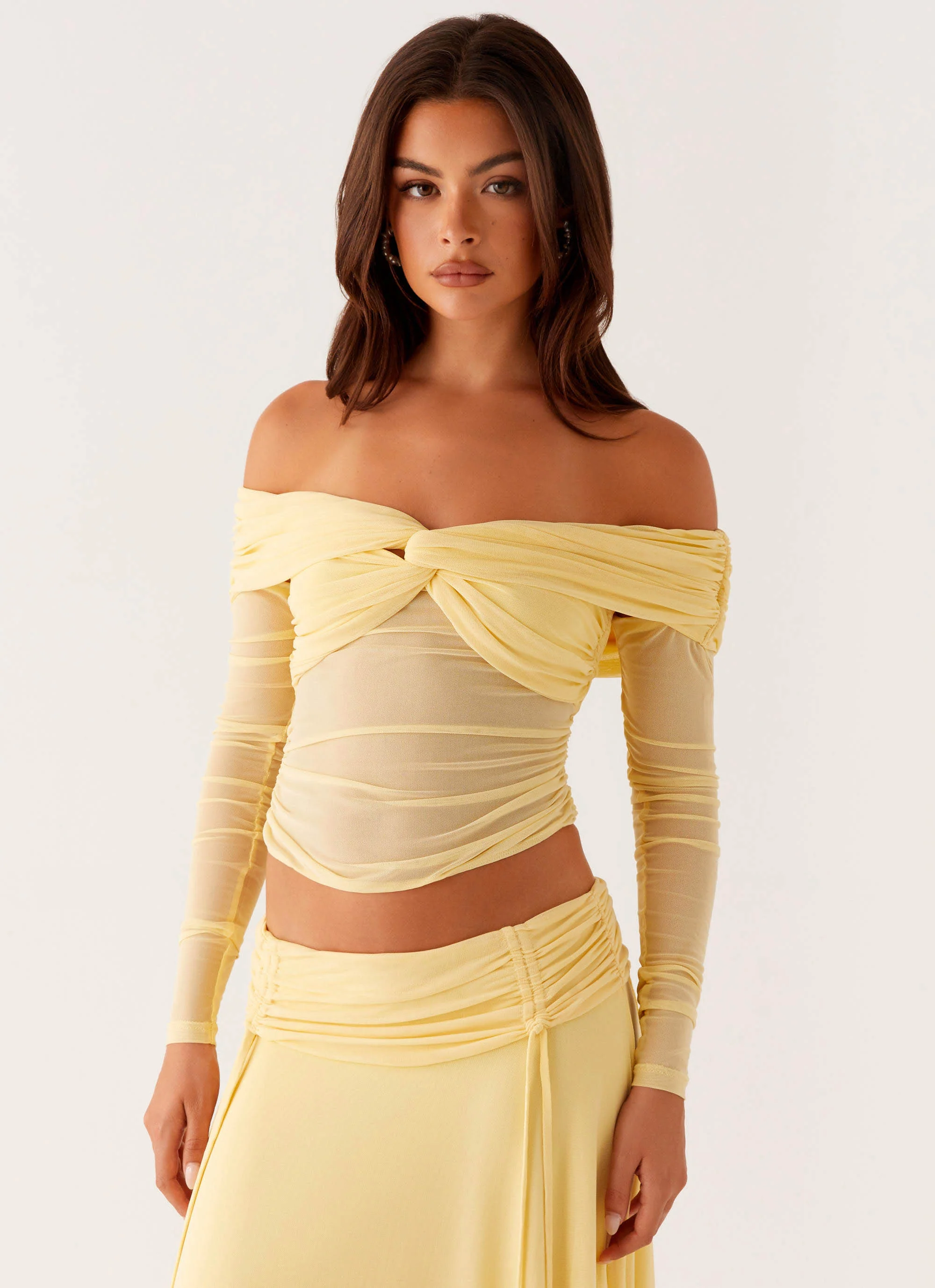Amryn Long Sleeve Top - Yellow
