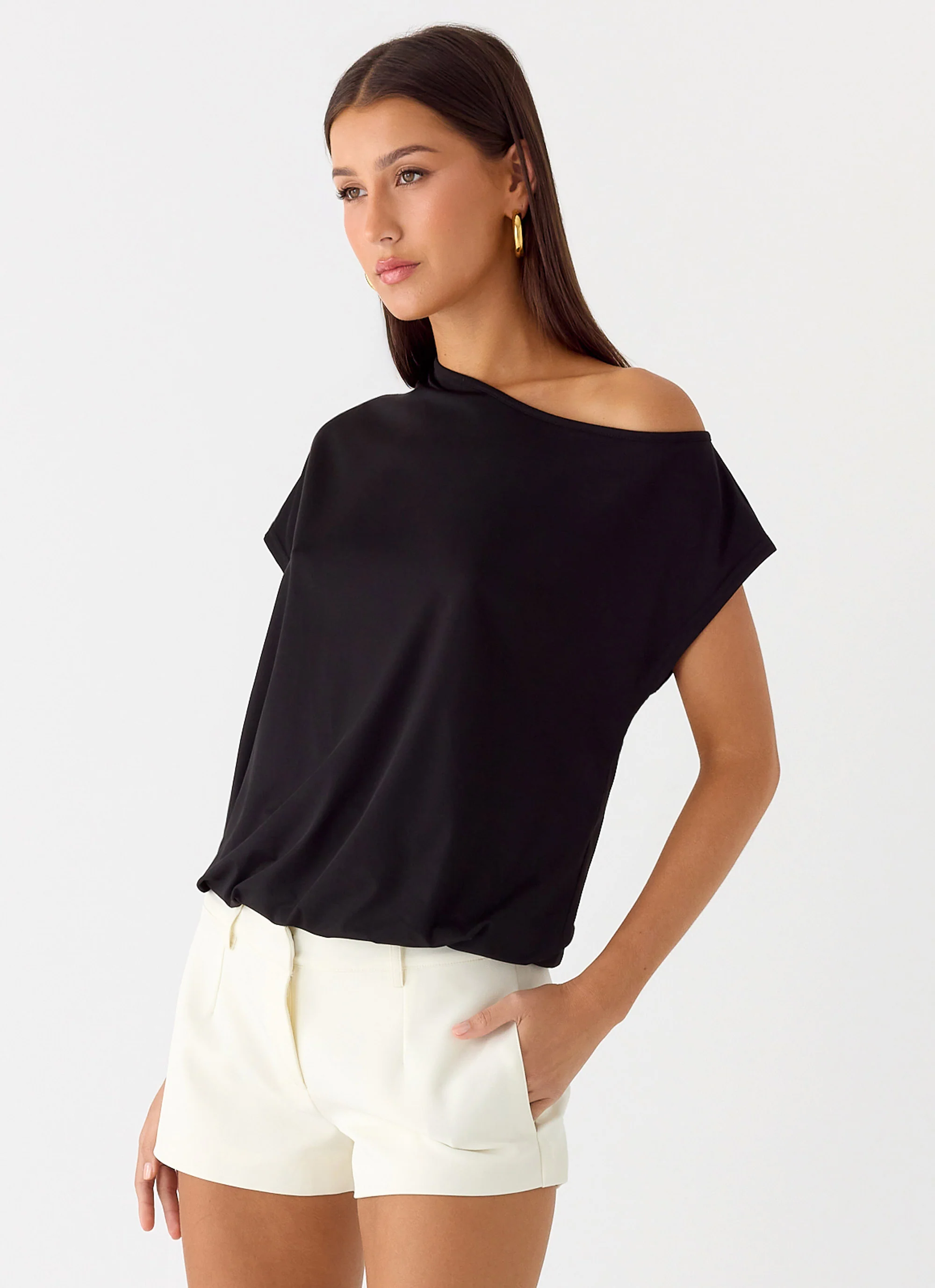 Raeni Off Shoulder Top - Black