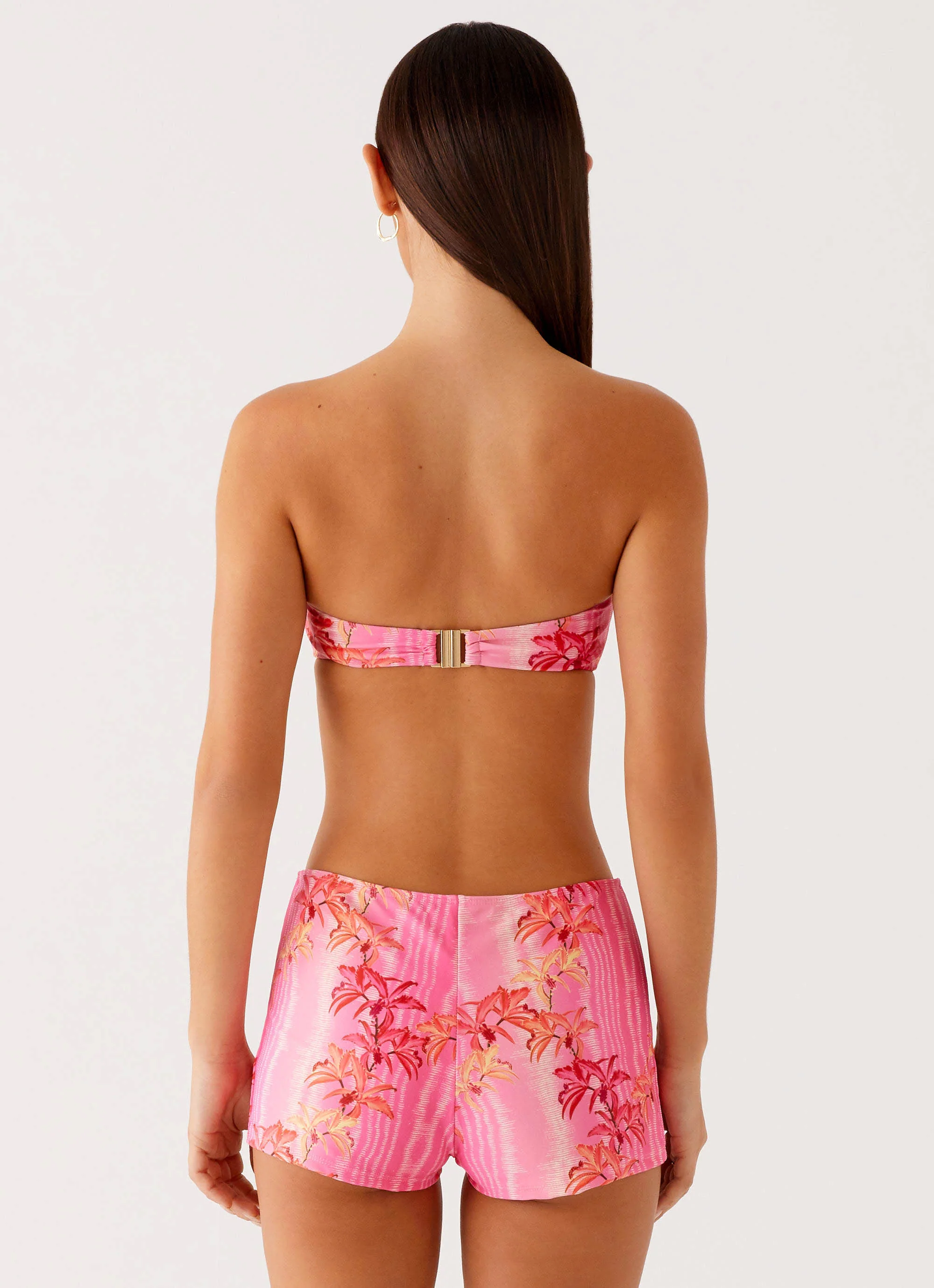 Layli Swim Shorts - Tropical Pink Print