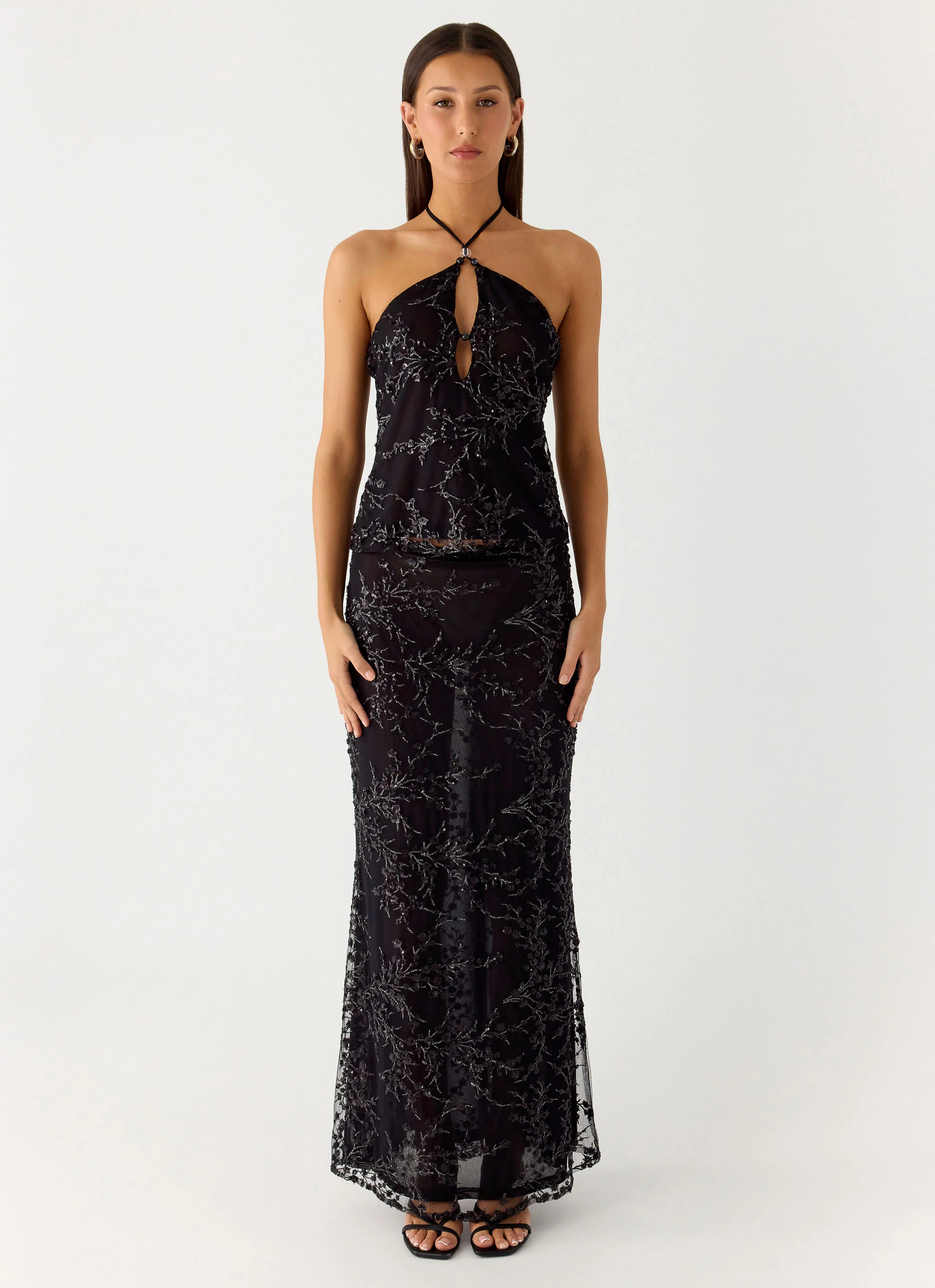 Moodlight Maxi Skirt - Black