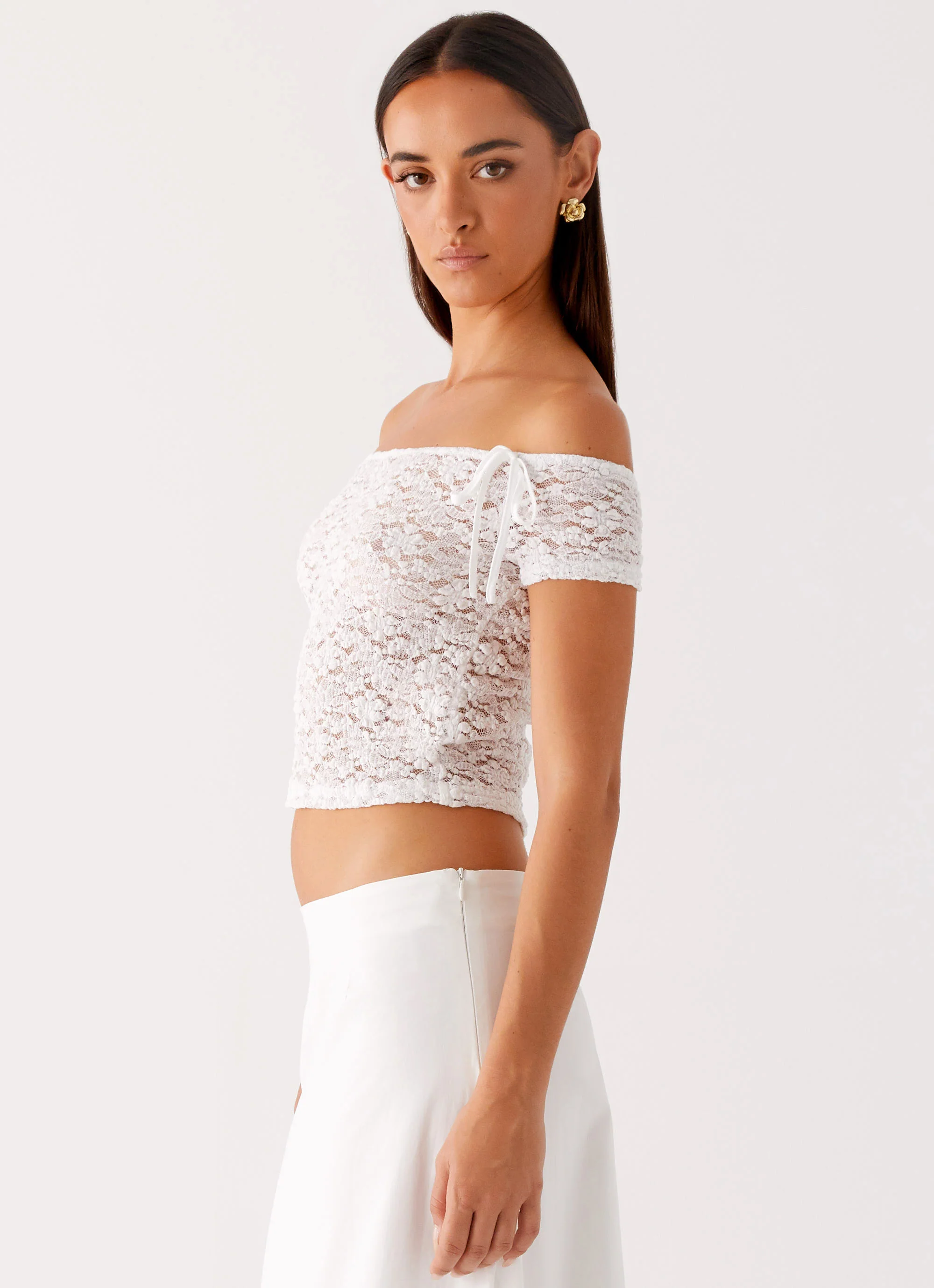 Billie Lace Top - Ivory