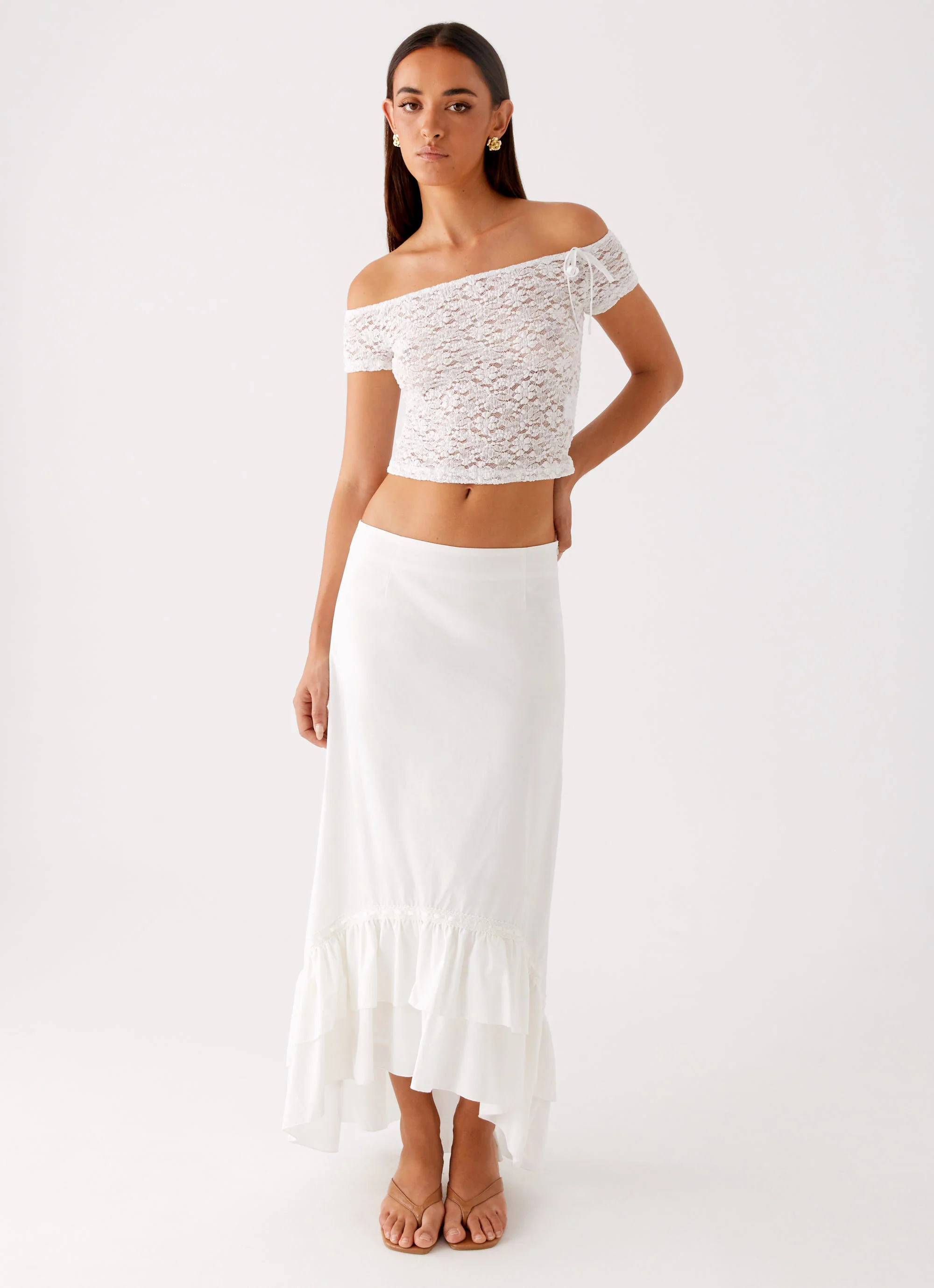 Billie Lace Top - Ivory