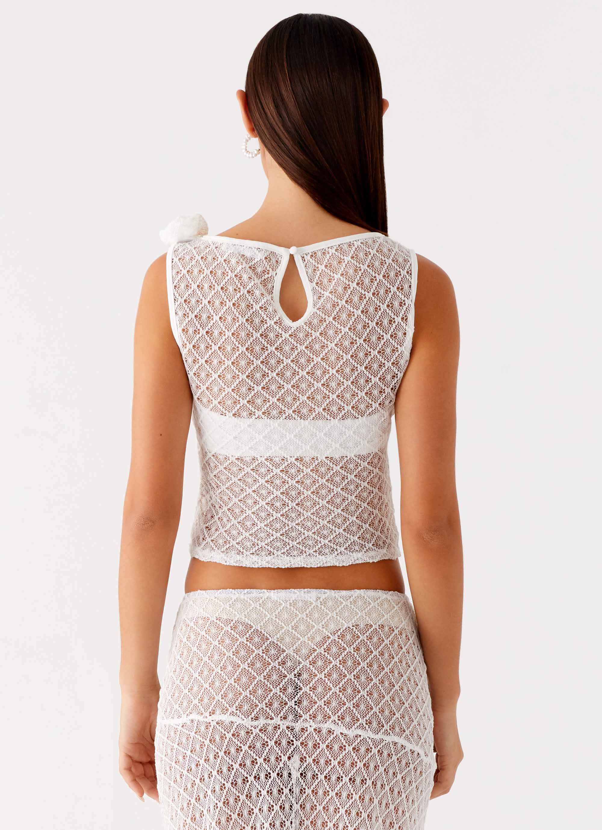Velli Crochet Top - White