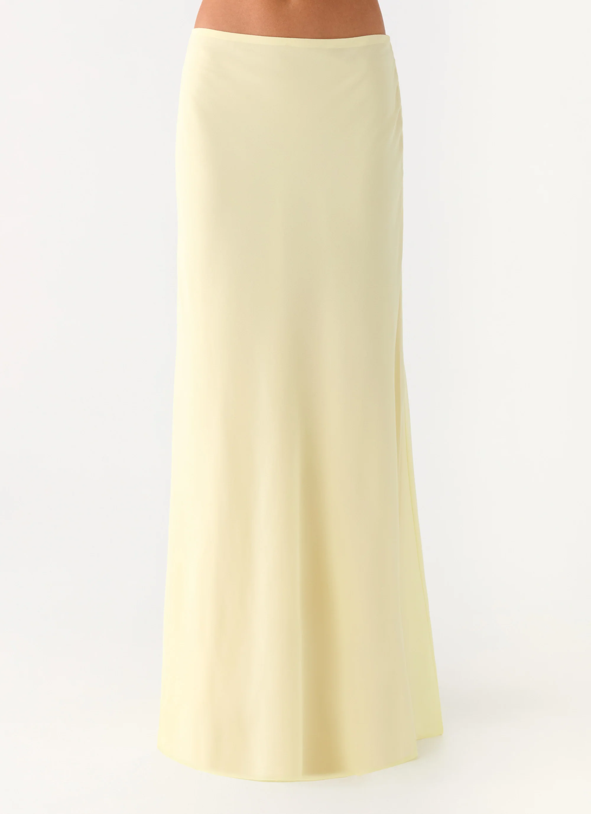 Star Girl Chiffon Maxi Skirt - Yellow