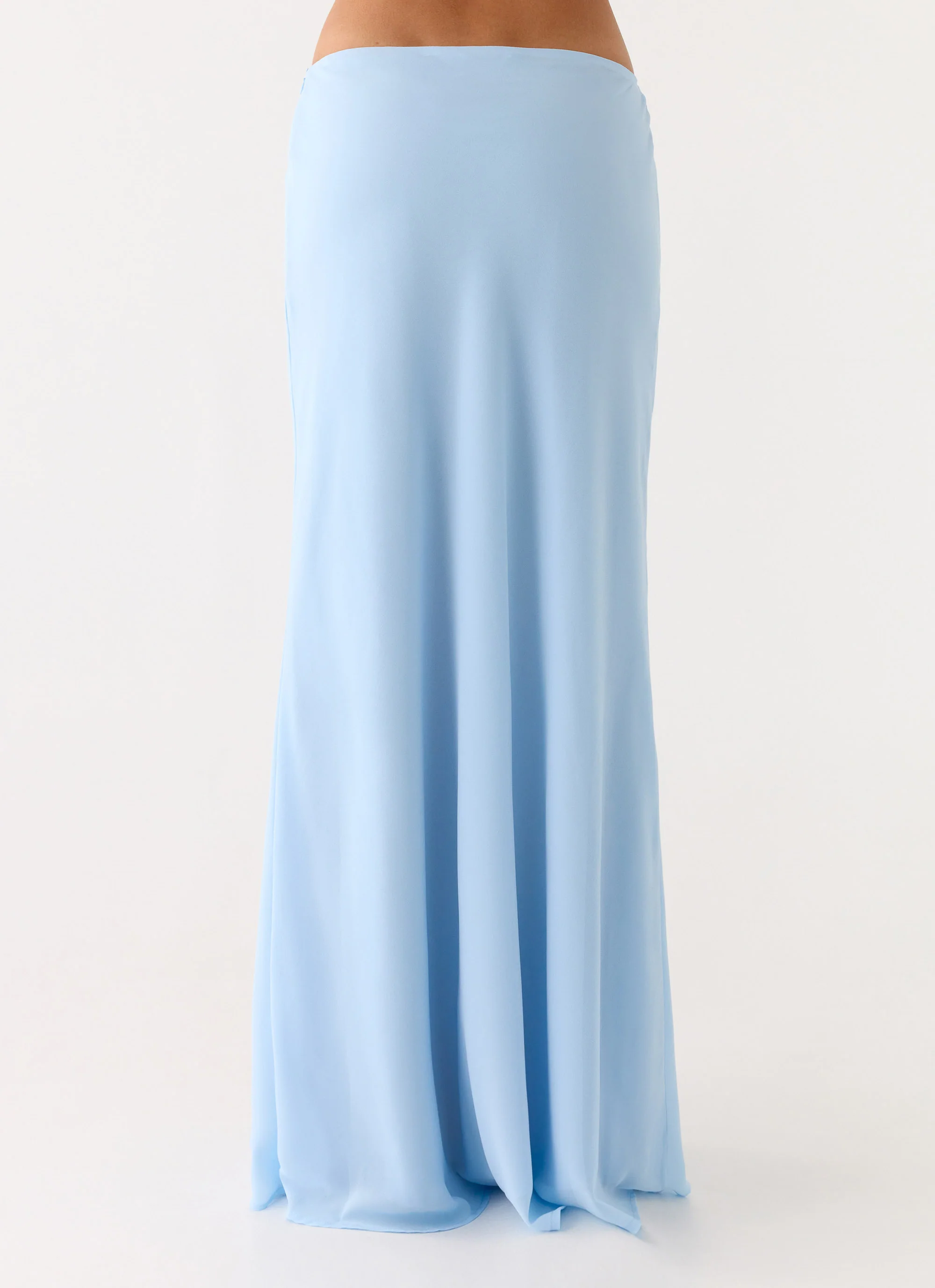 Star Girl Chiffon Maxi Skirt - Blue