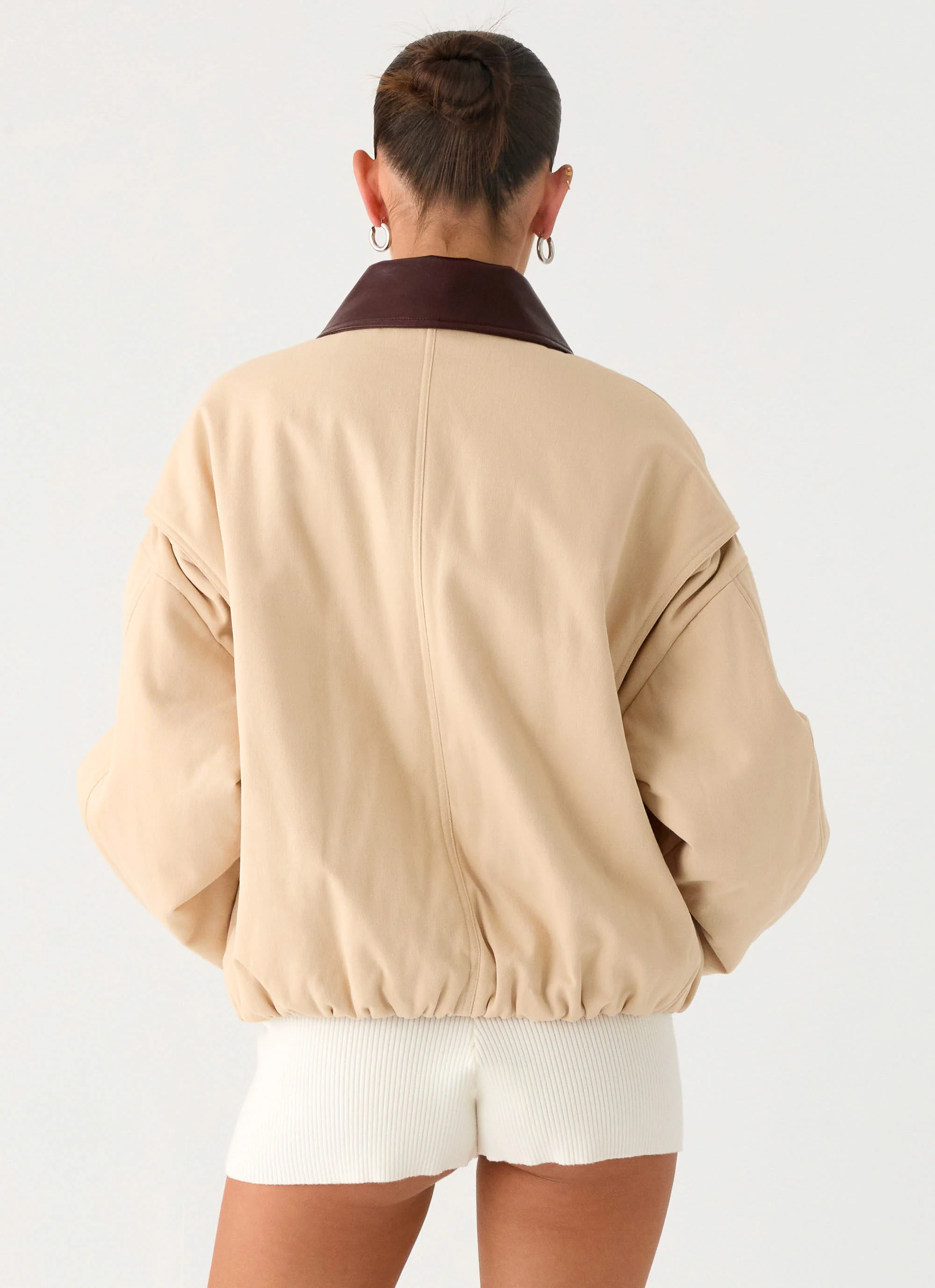 Airplane Mode Twill Blouson Jacket - Natural