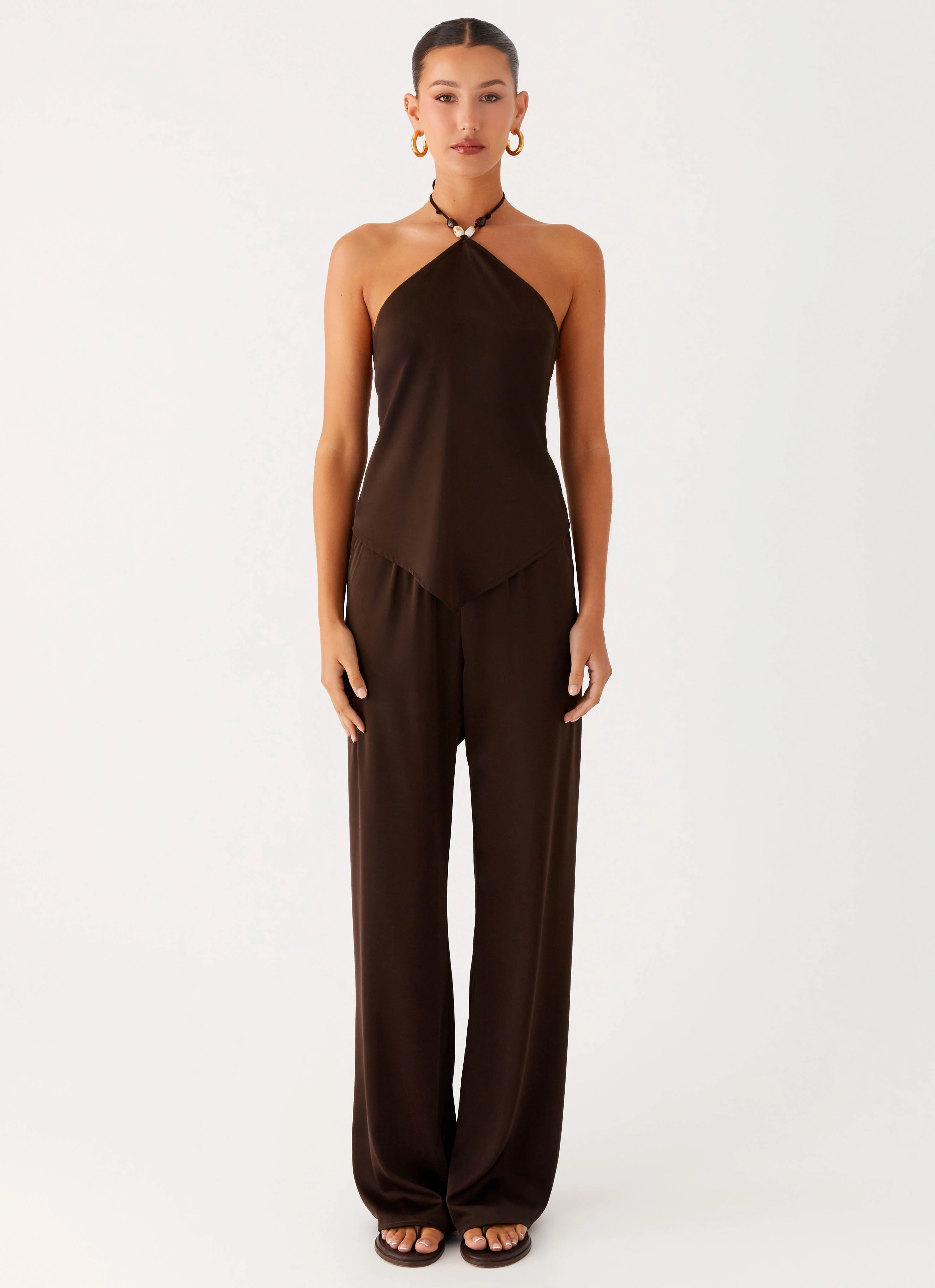 Deacon Low Rise Pants - Chocolate