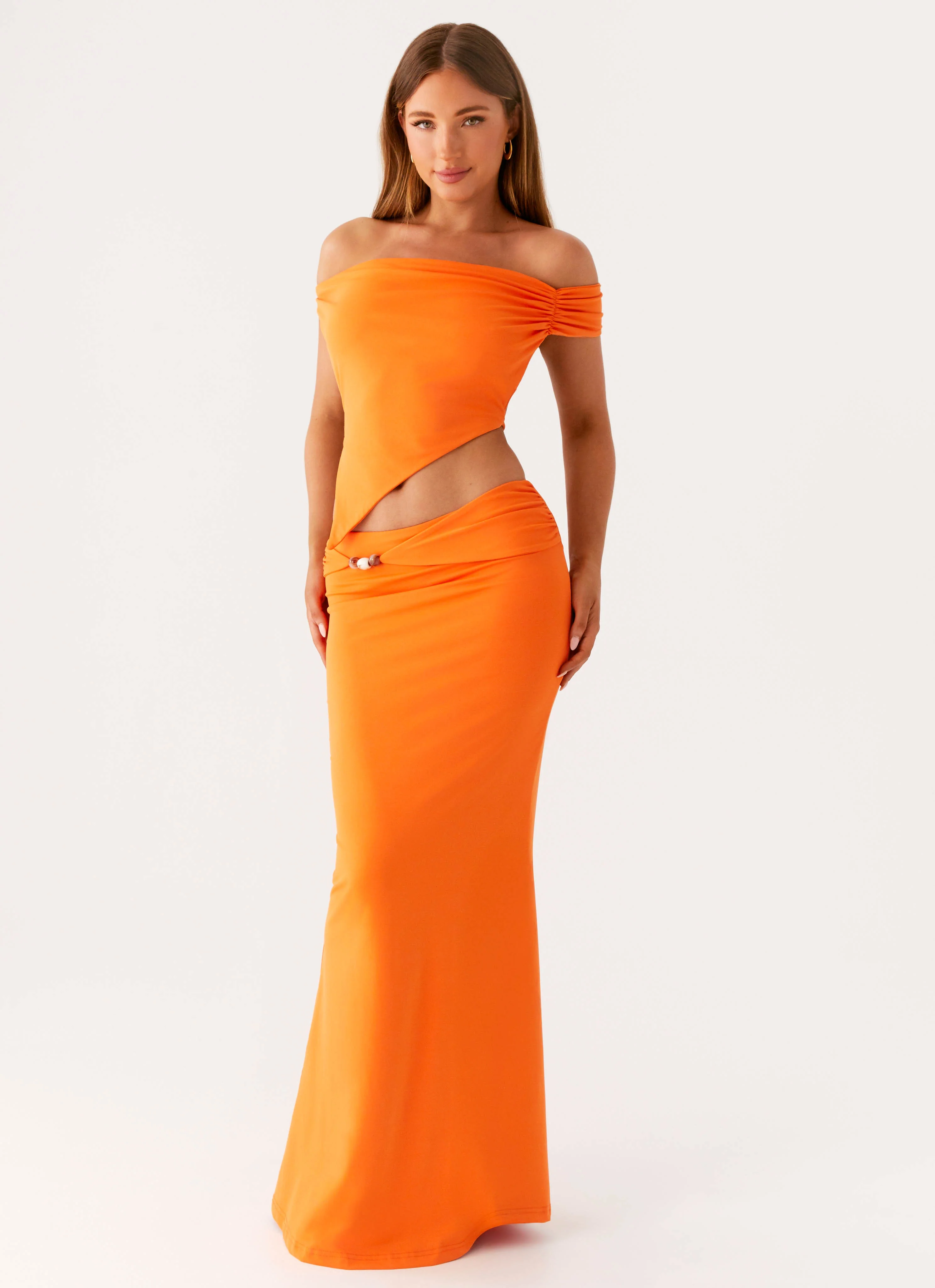 Mention Maxi Skirt - Orange