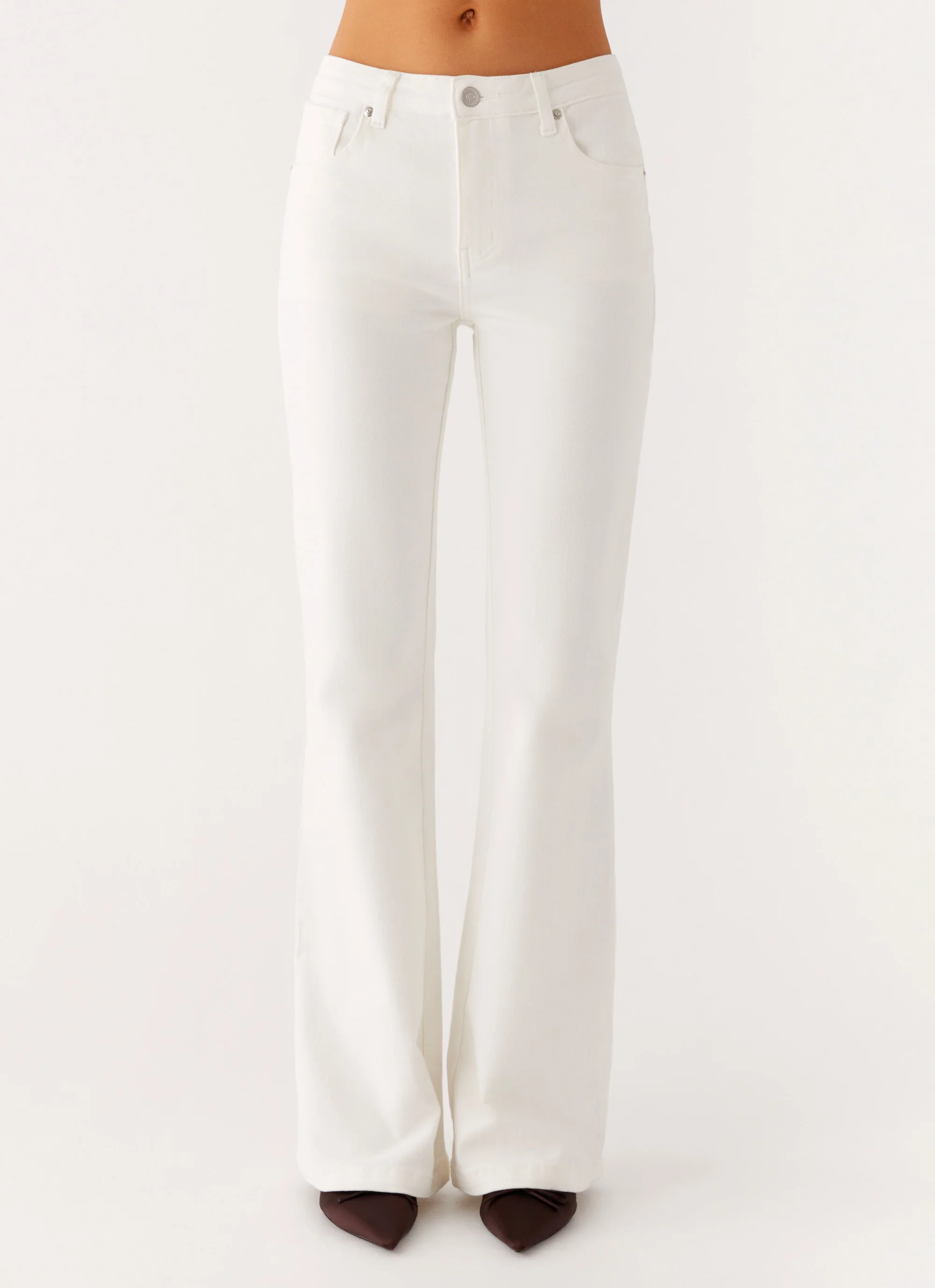 Aldo Bootleg Jeans - White