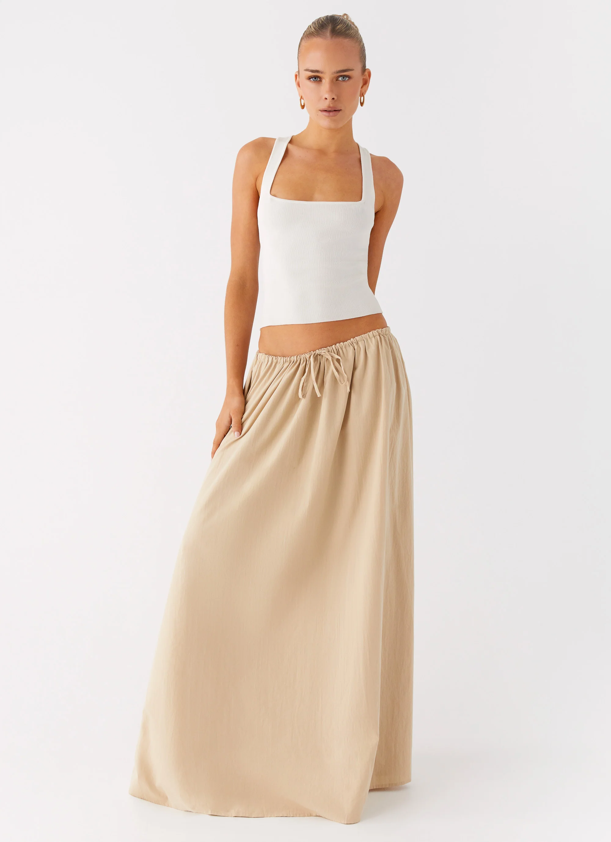 Randy Maxi Skirt - Tan