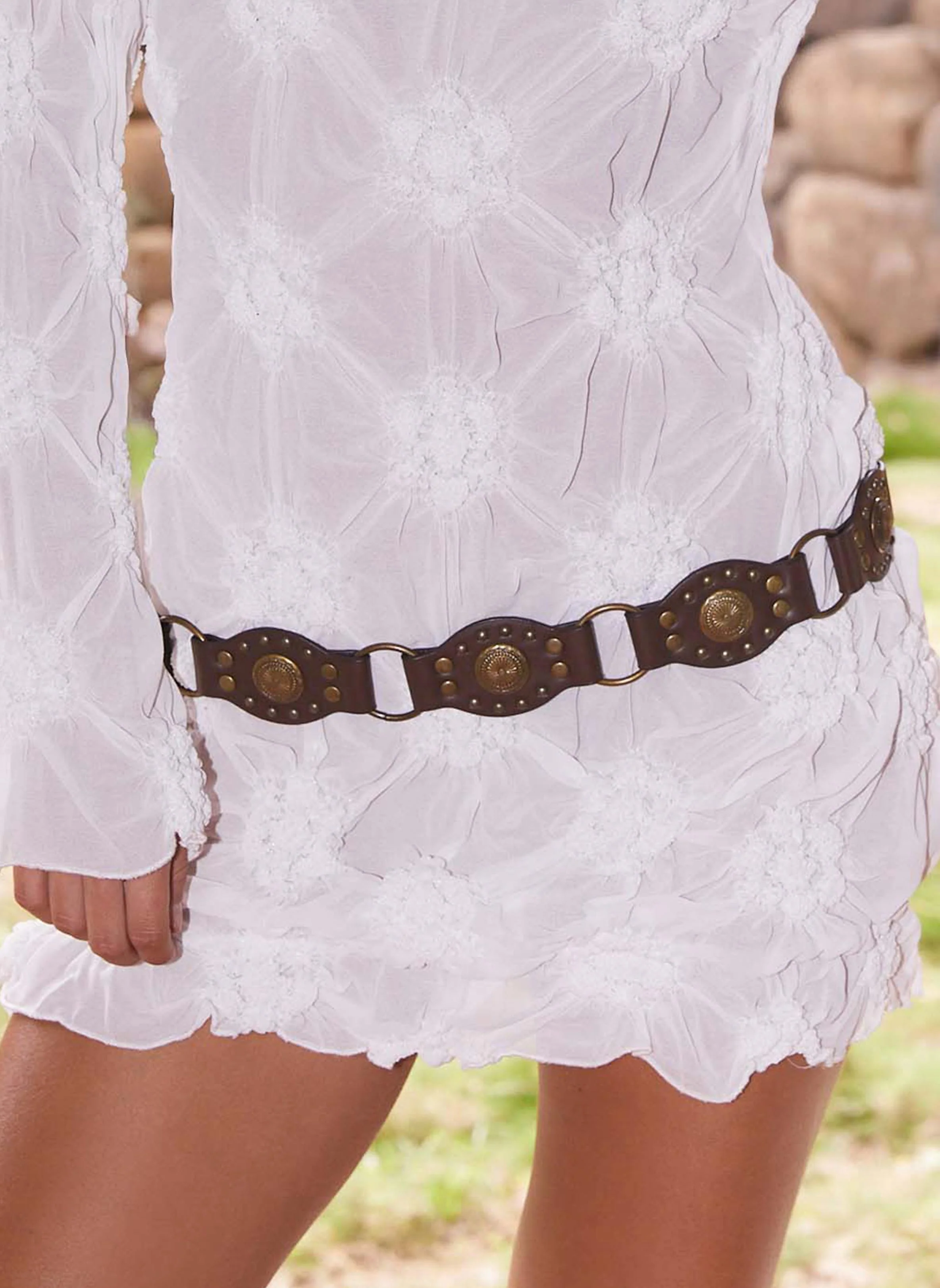 Laina Ring Belt - Brown