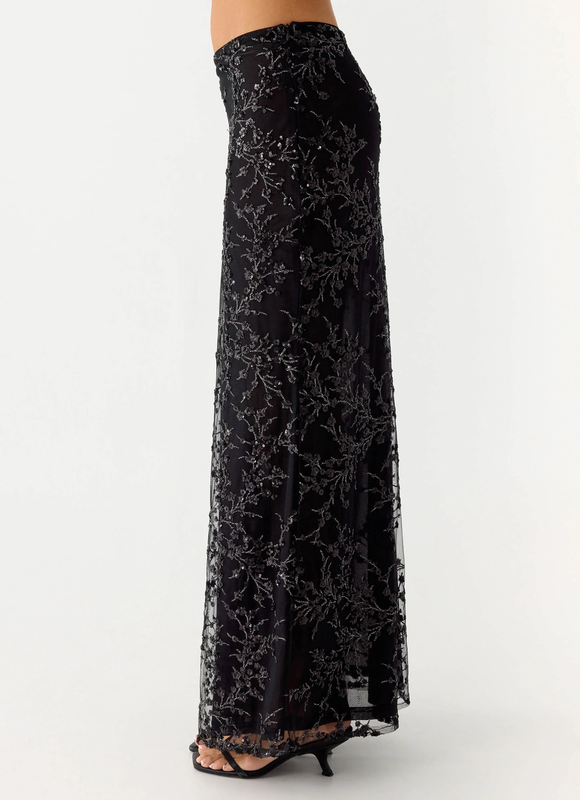 Moodlight Maxi Skirt - Black