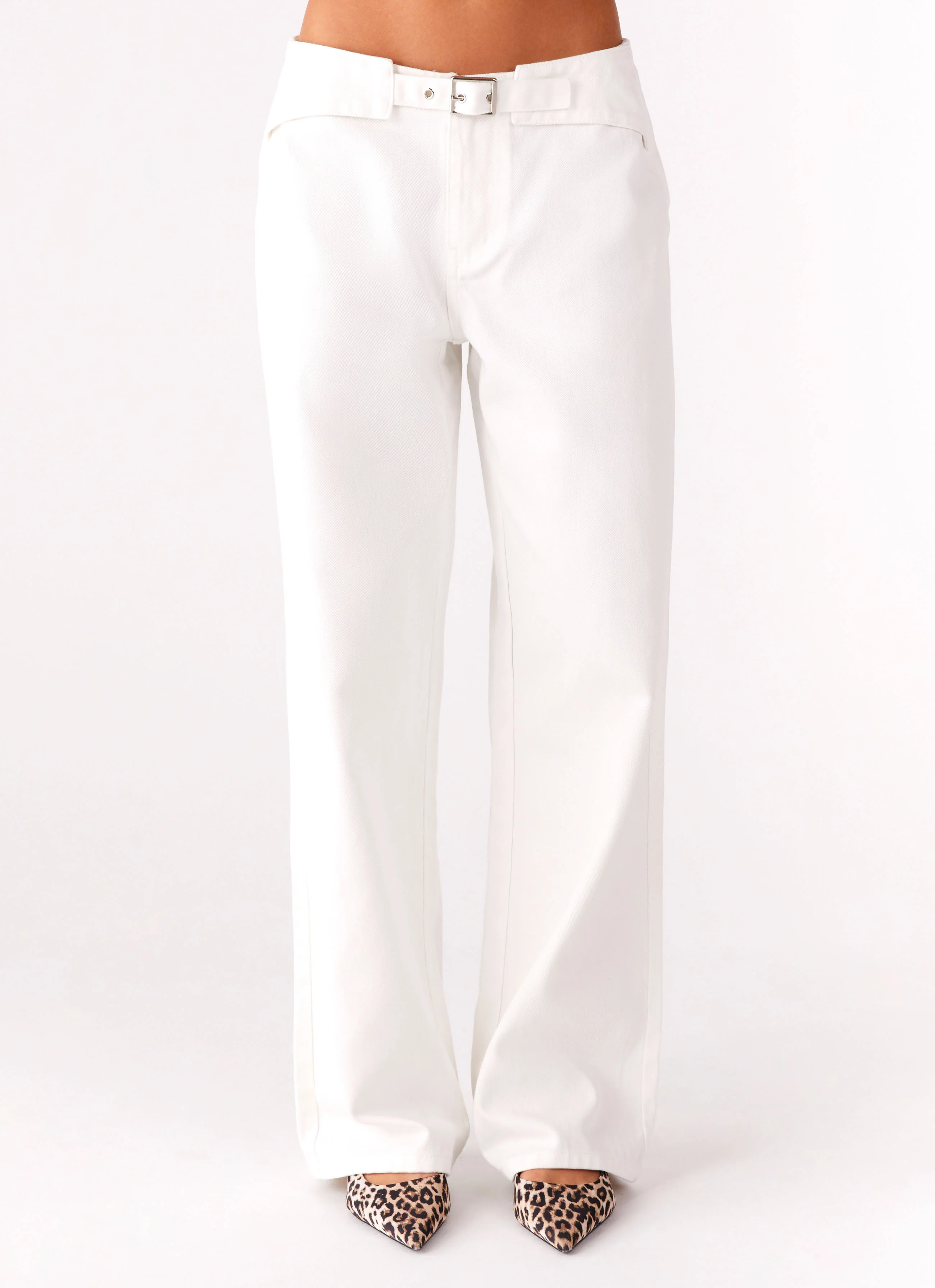 Texas Low Rise Jeans - White