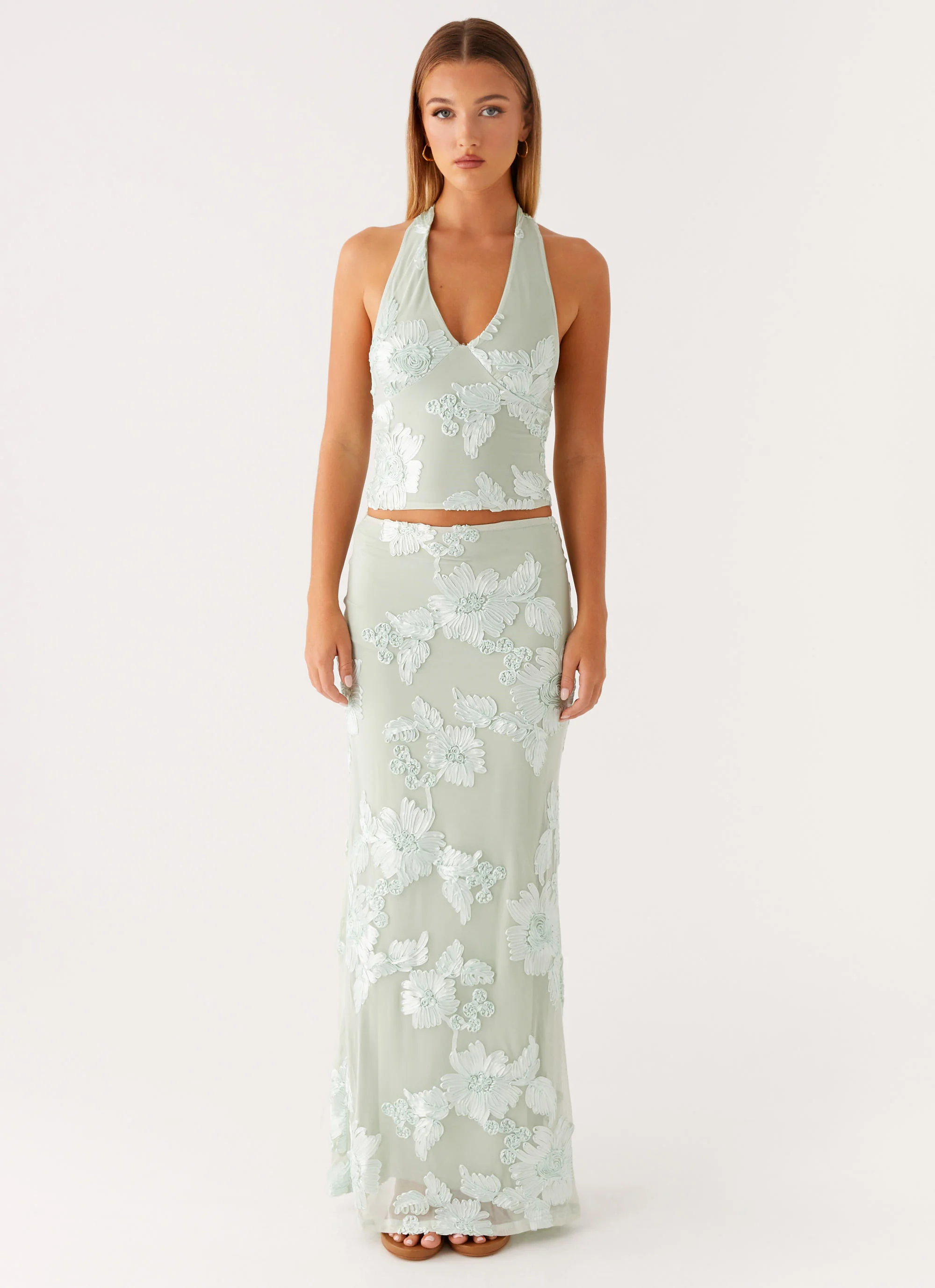 Radiate Maxi Skirt - Sage