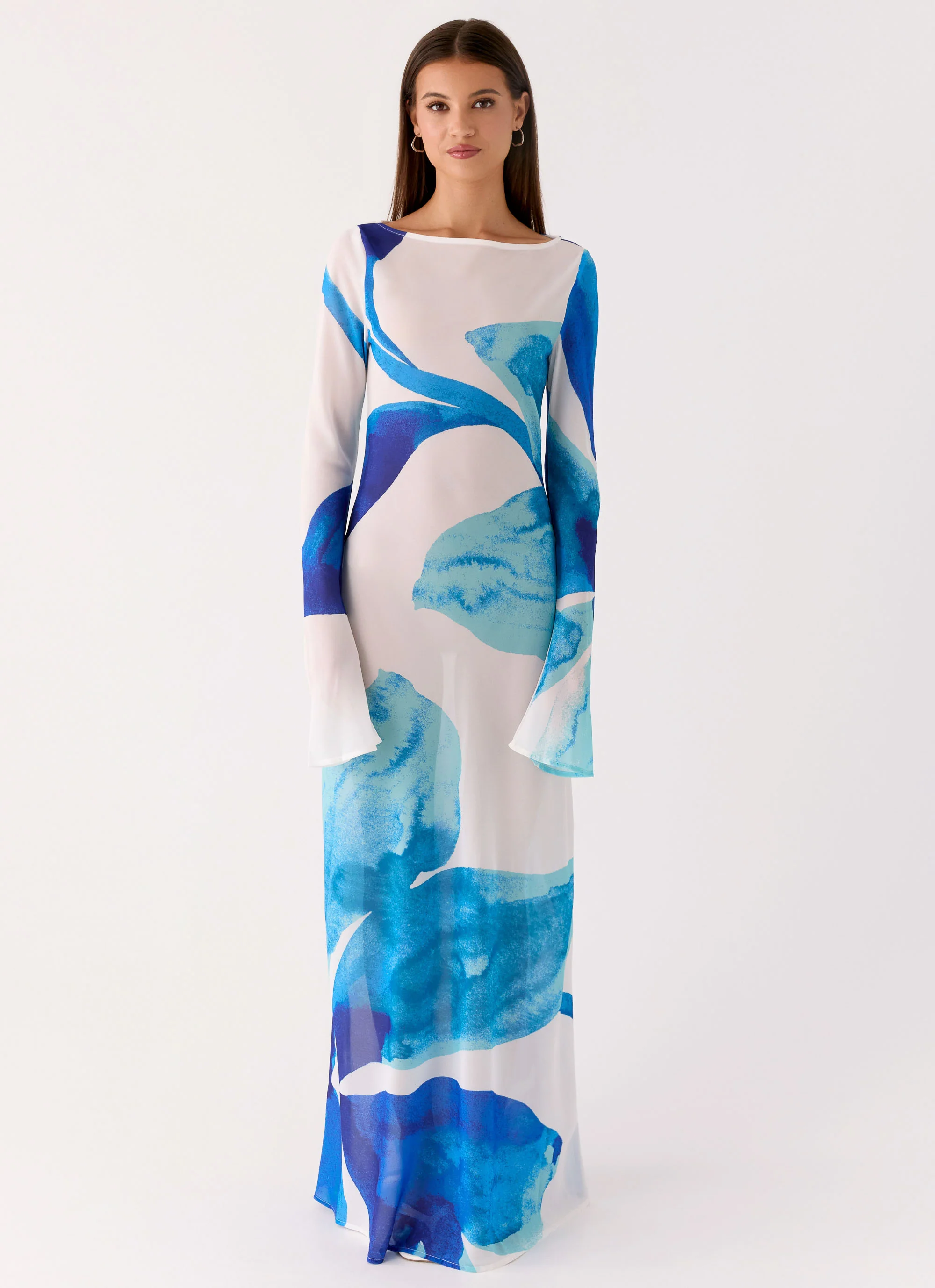 Lorde Maxi Dress - Cerulean Bloom