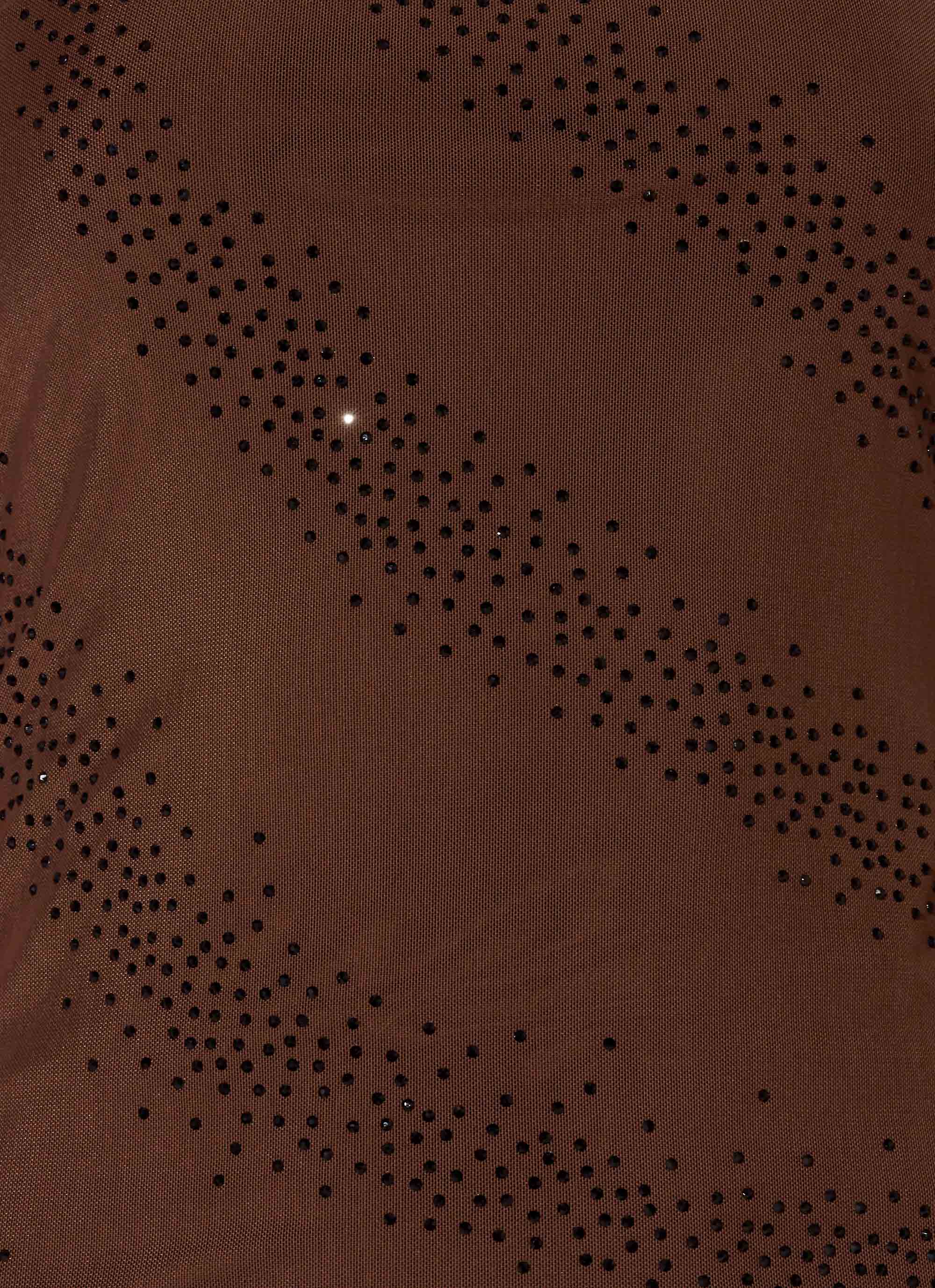 Sweet Sky Beaded Maxi Skirt - Chocolate