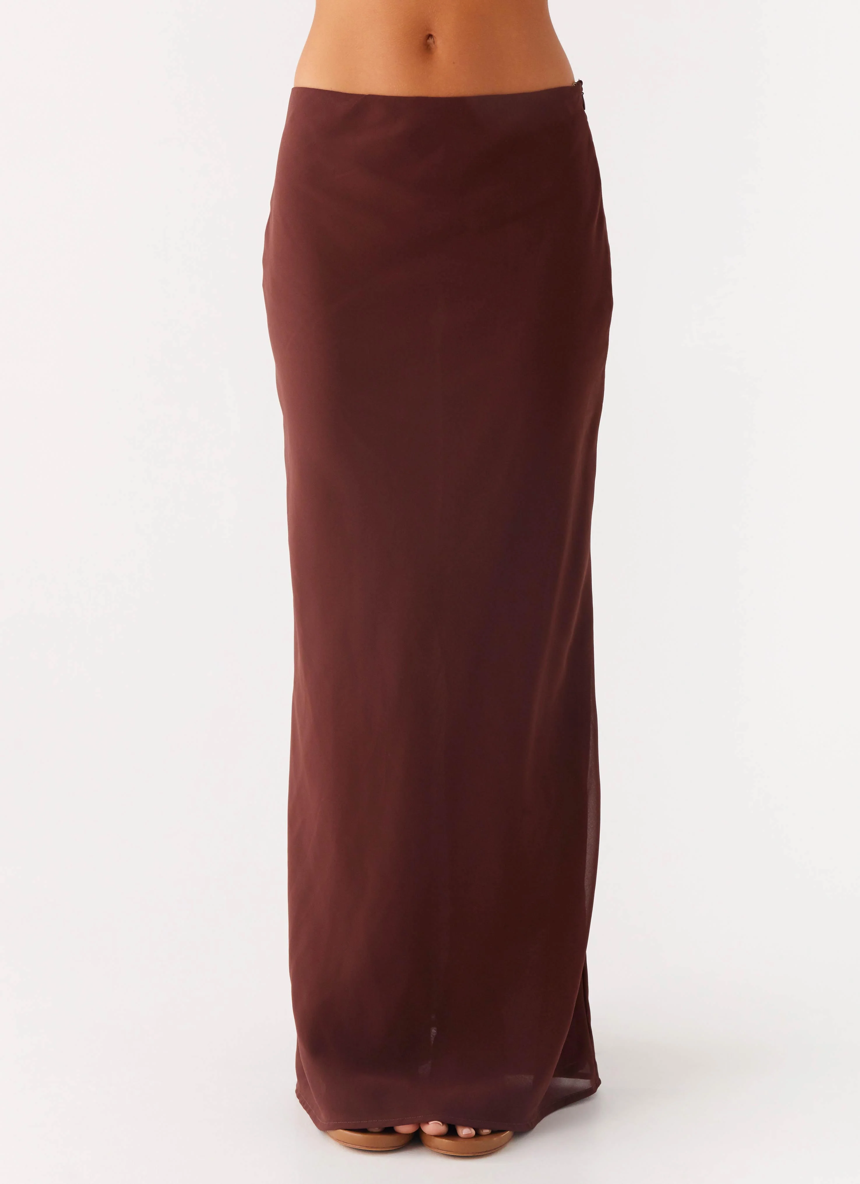 Sienna Sunset Maxi Skirt - Chocolate