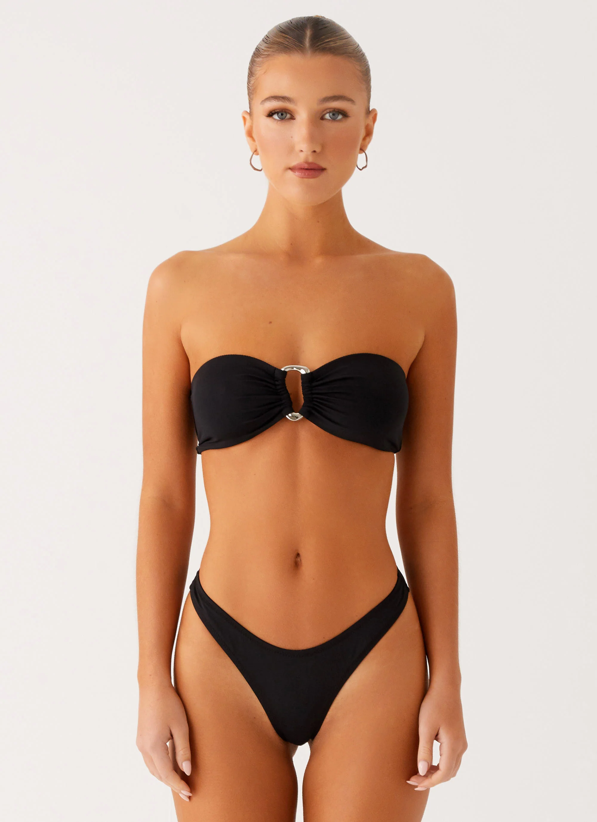 Cuba Strapless Bikini Top - Black