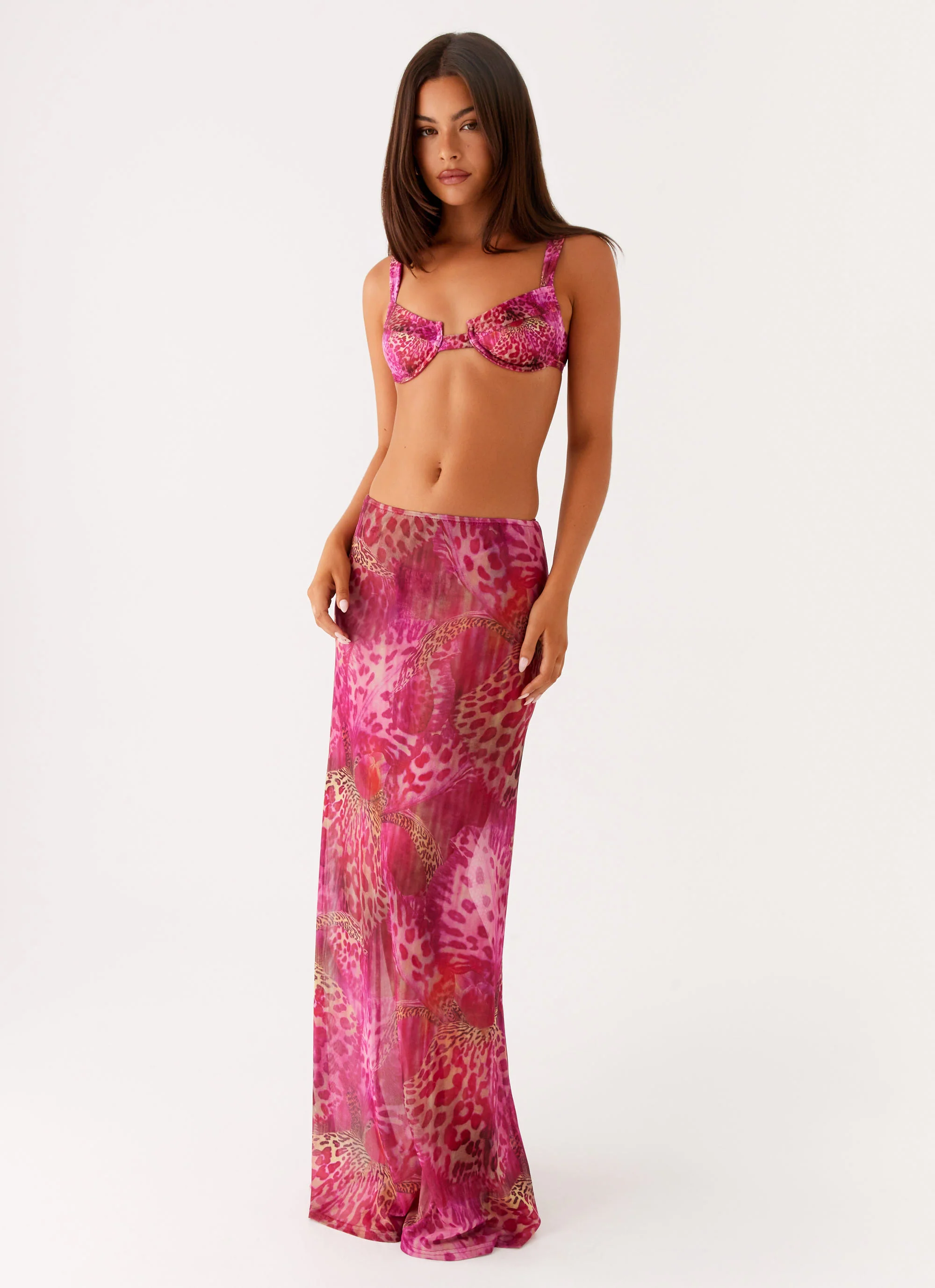 Camellia Maxi Skirt - Lavender Lagoon