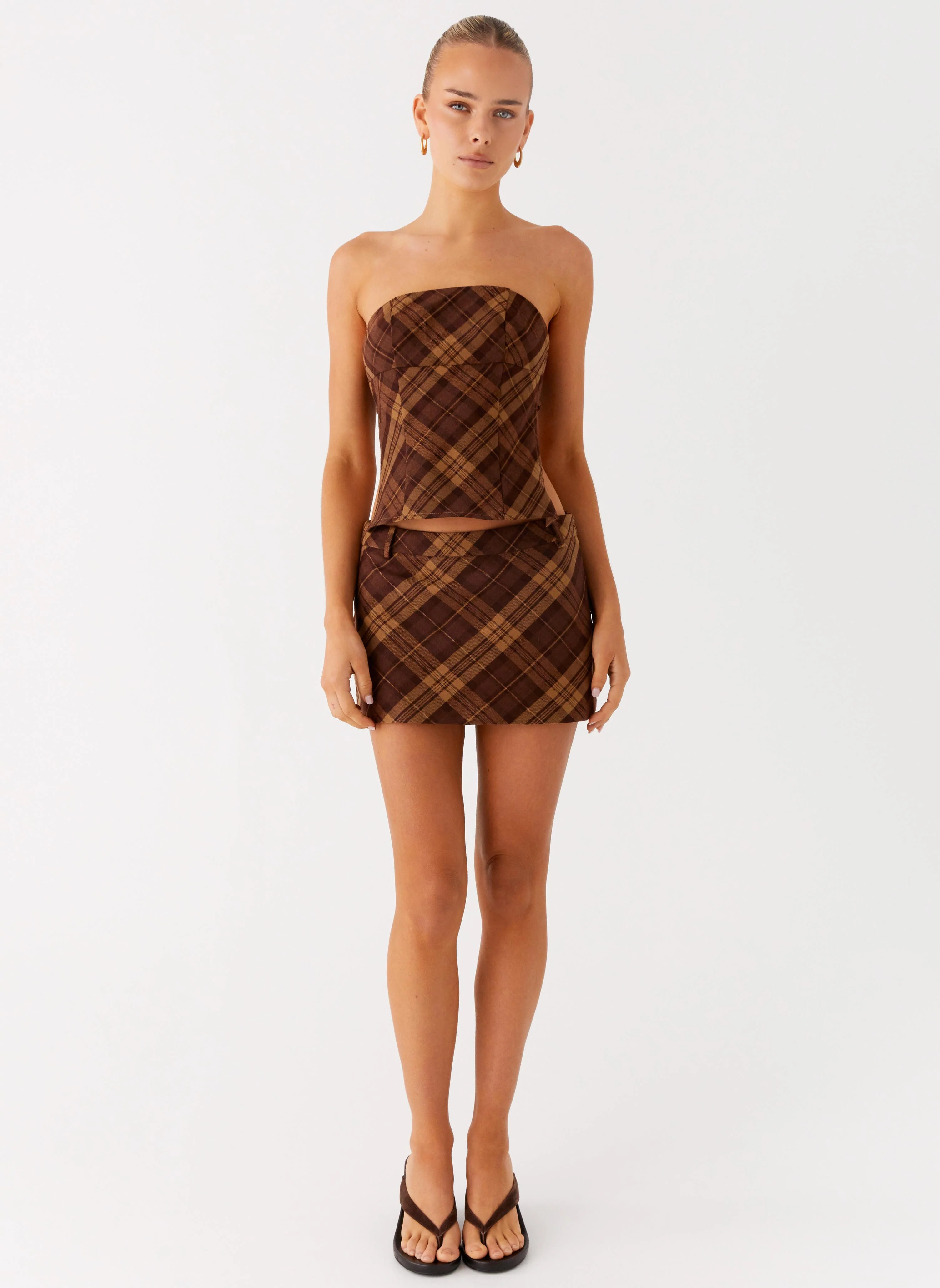 Benson Mini Skirt - Plaid