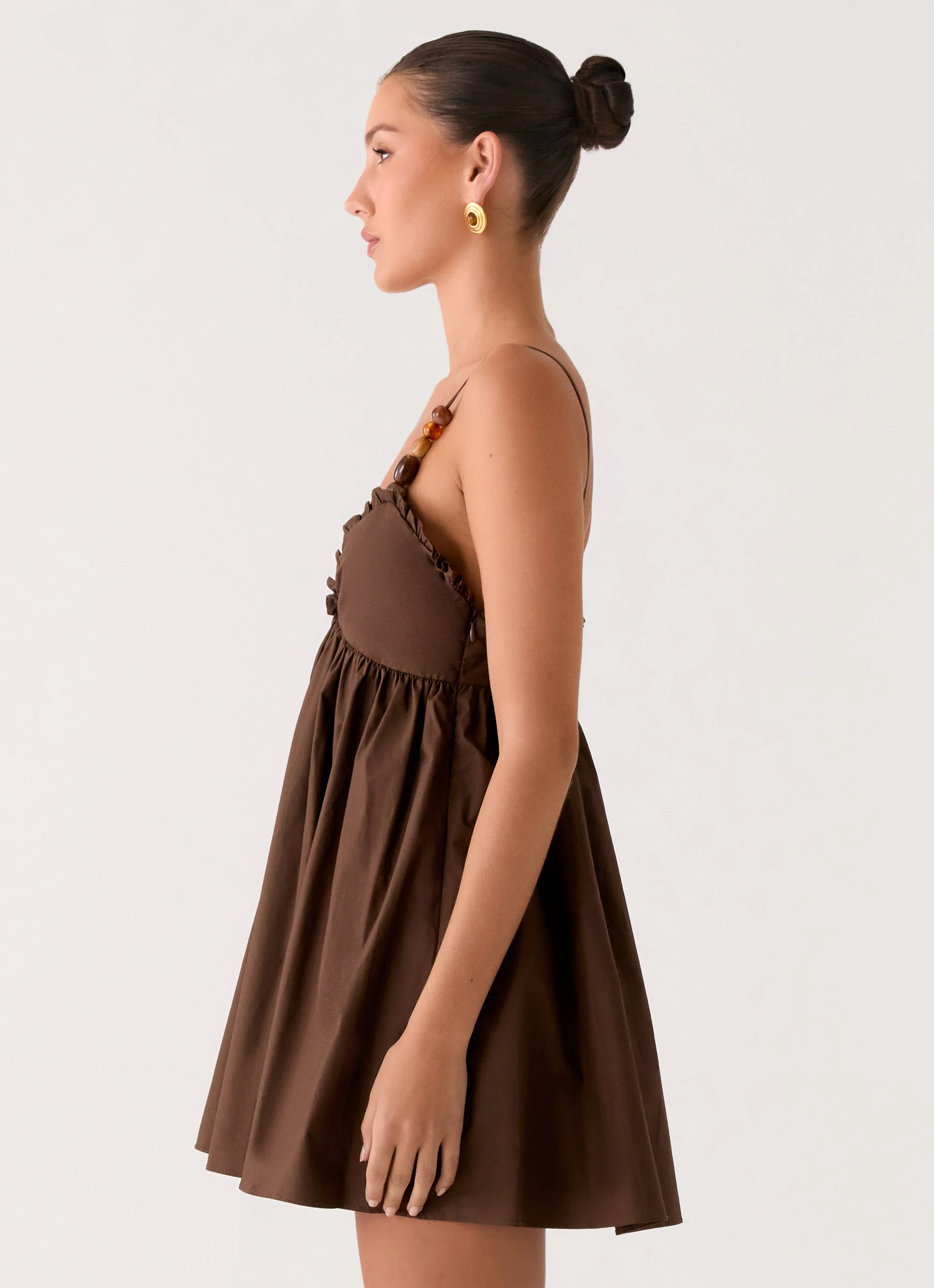 Jonas Mini Dress - Brown