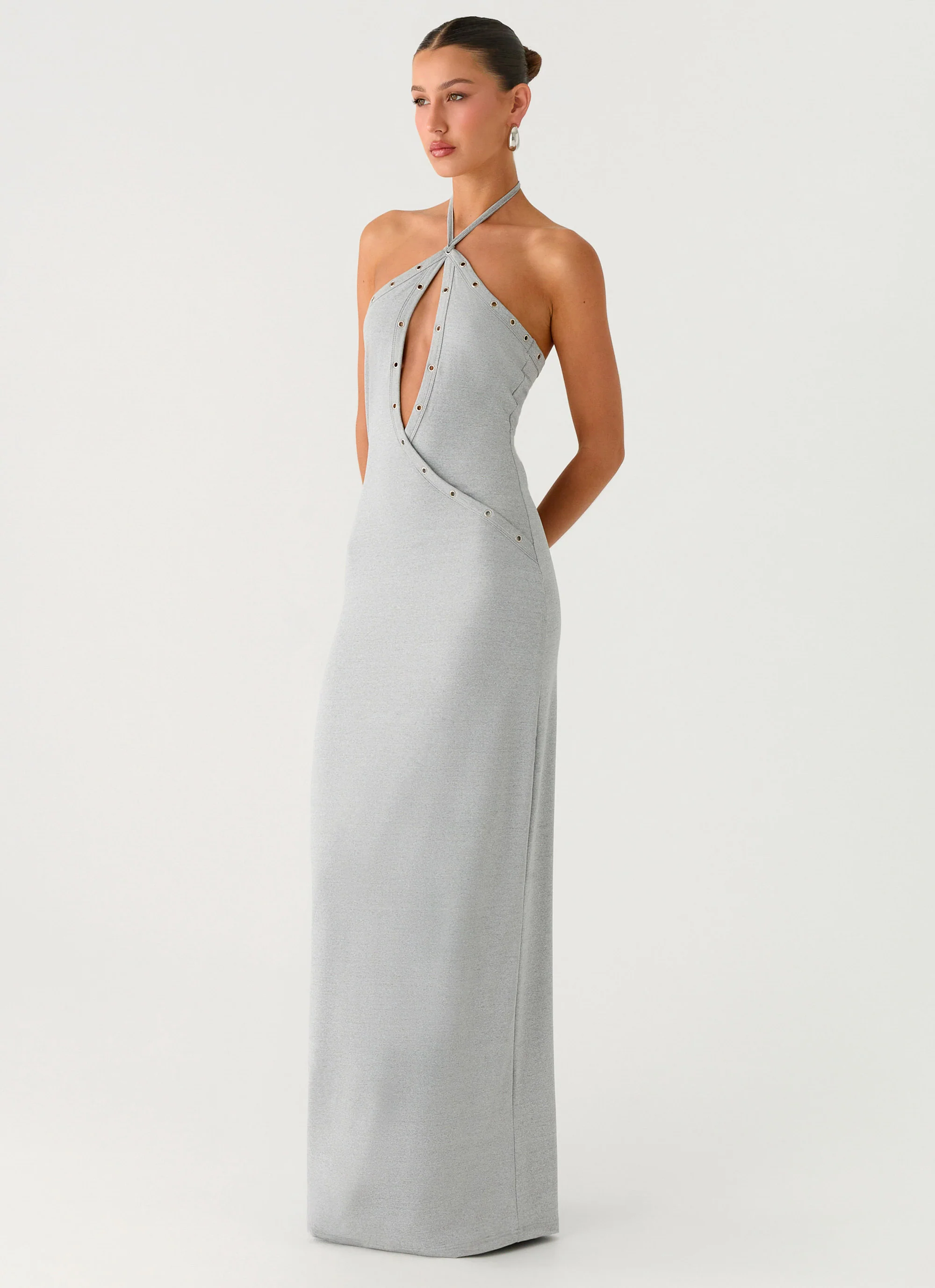 Off The Bass Maxi Dress - Grey