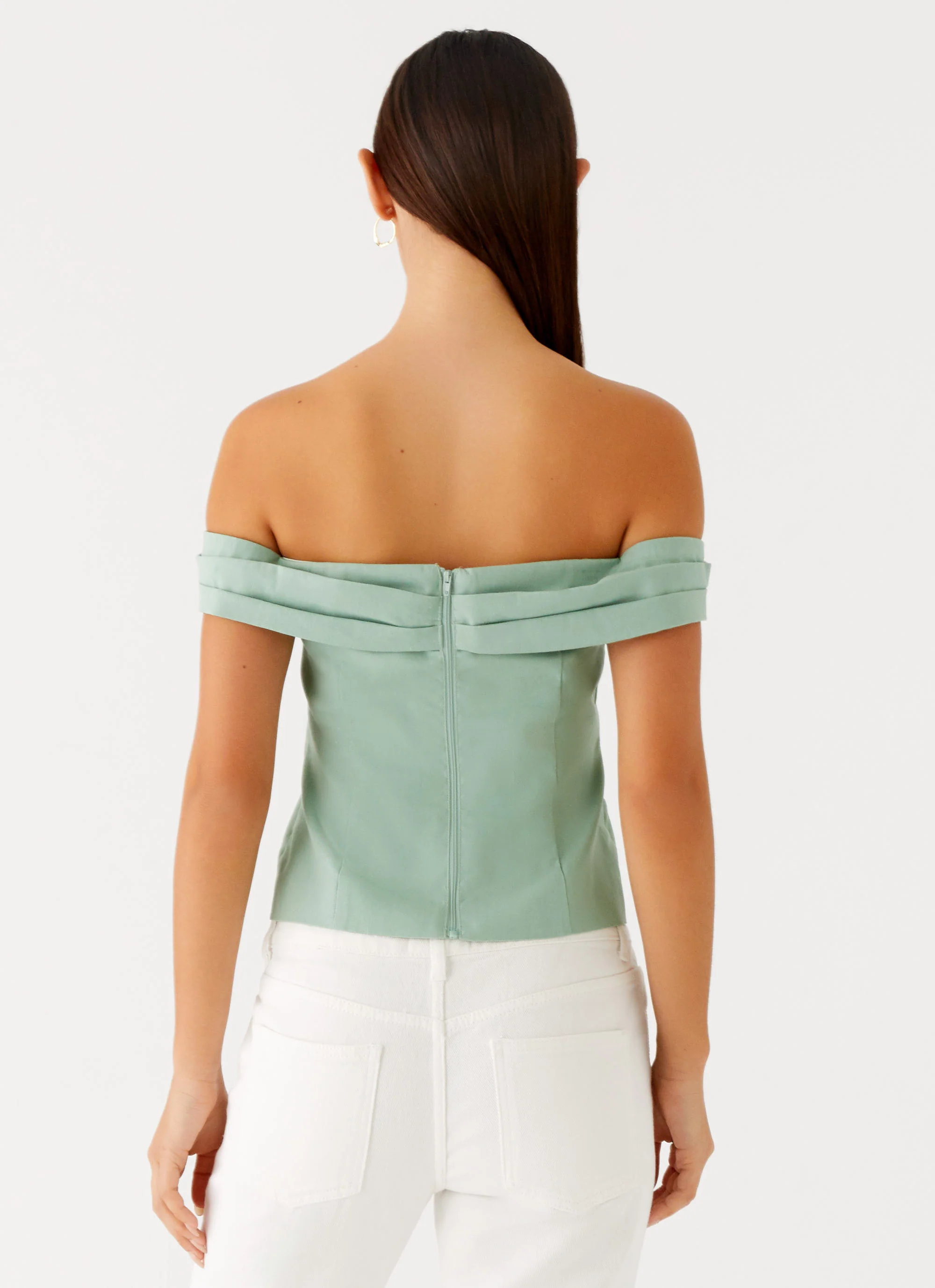 Jairo Linen Top - Sage