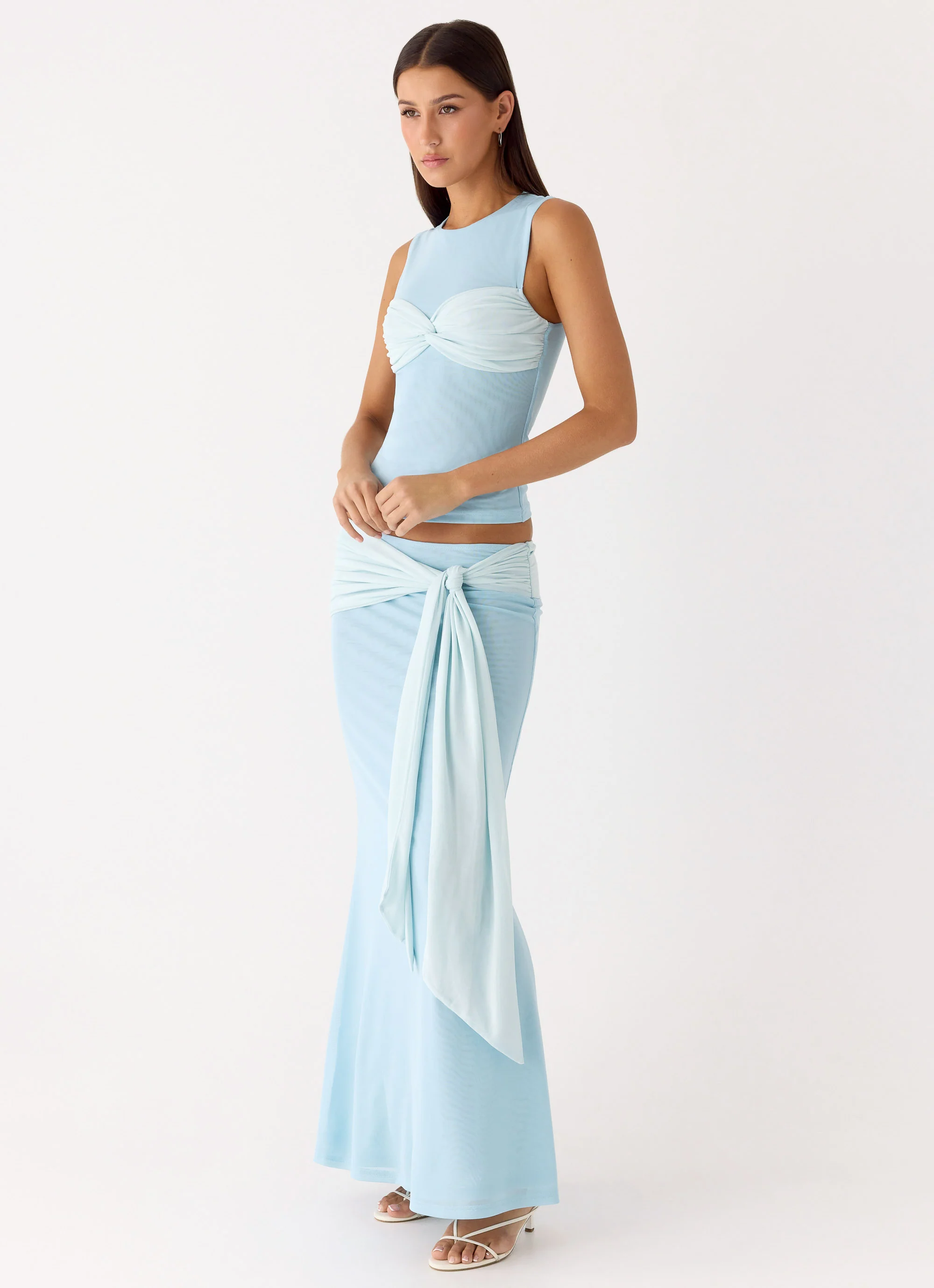 Delani Maxi Skirt - Blue