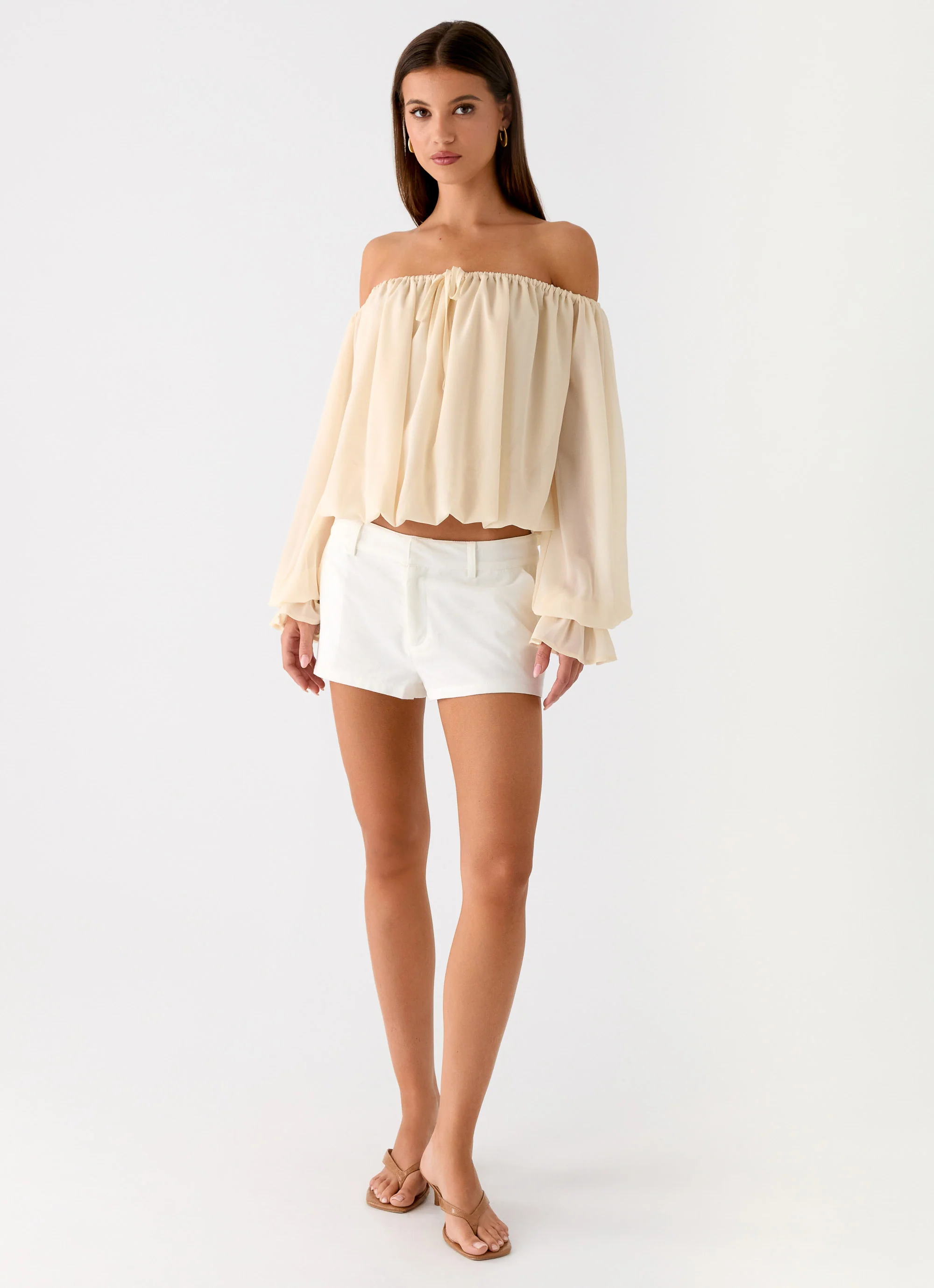 Sandali Off Shoulder Top - Cream