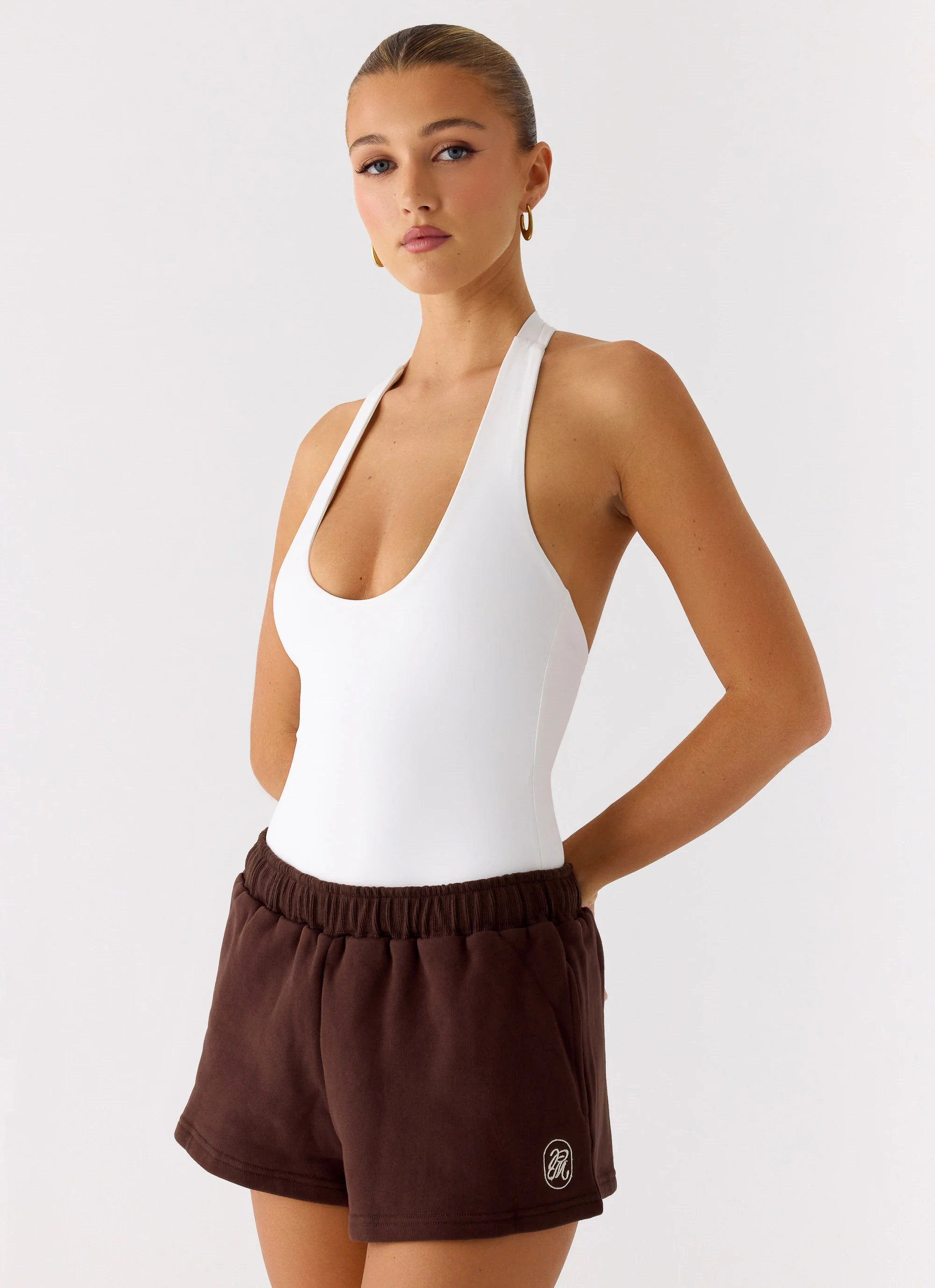 Signature Low Rise Sweatshorts - Chocolate