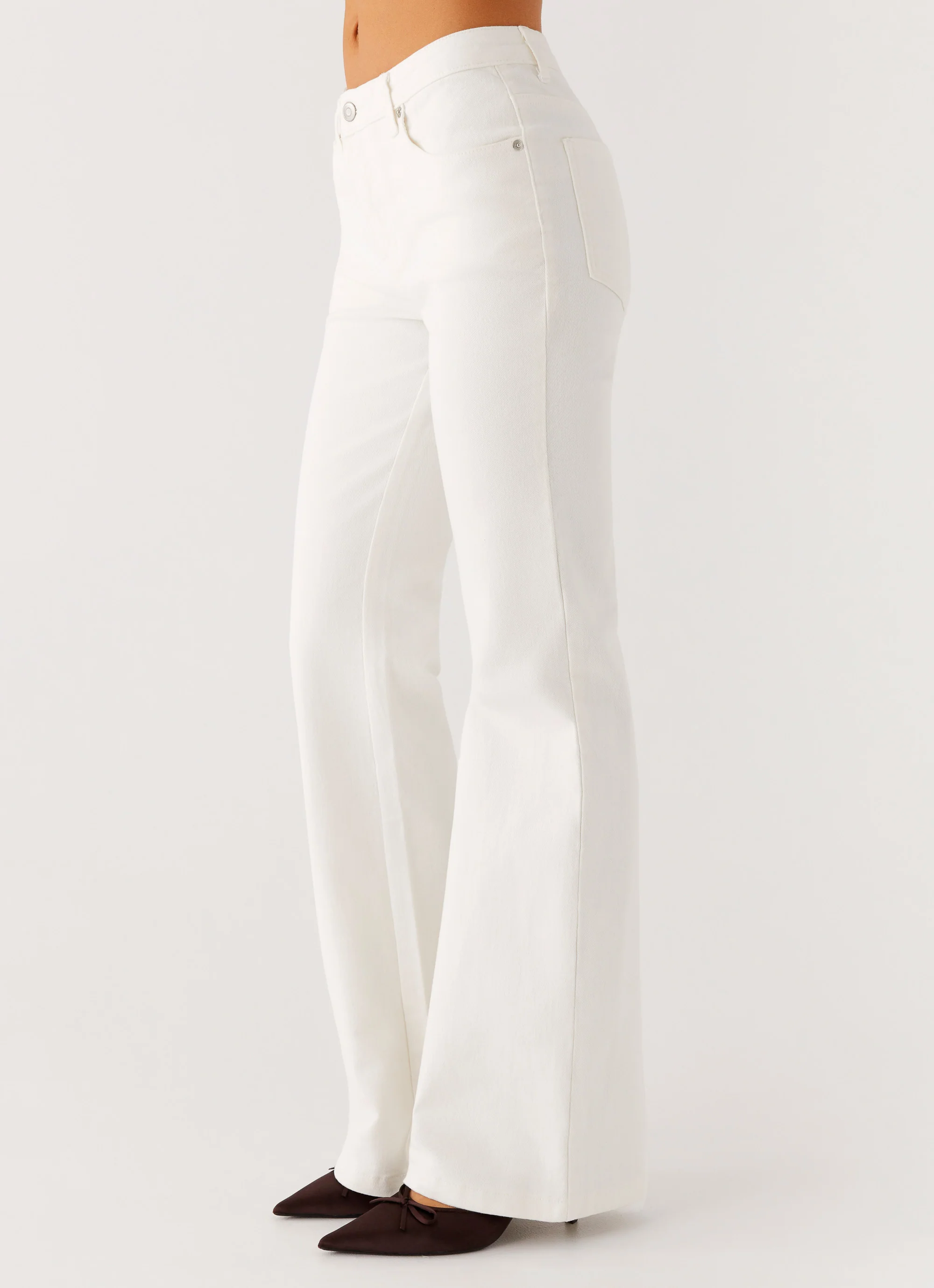 Aldo Bootleg Jeans - White