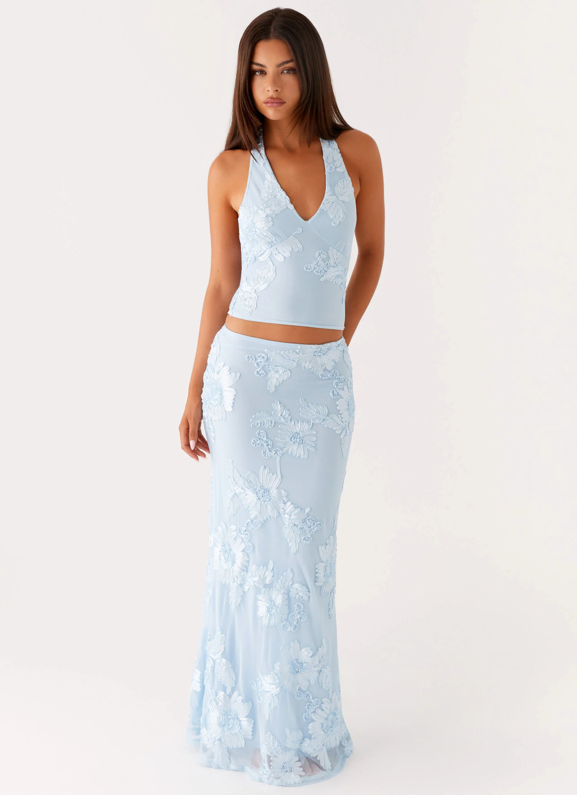 Radiate Maxi Skirt - Blue