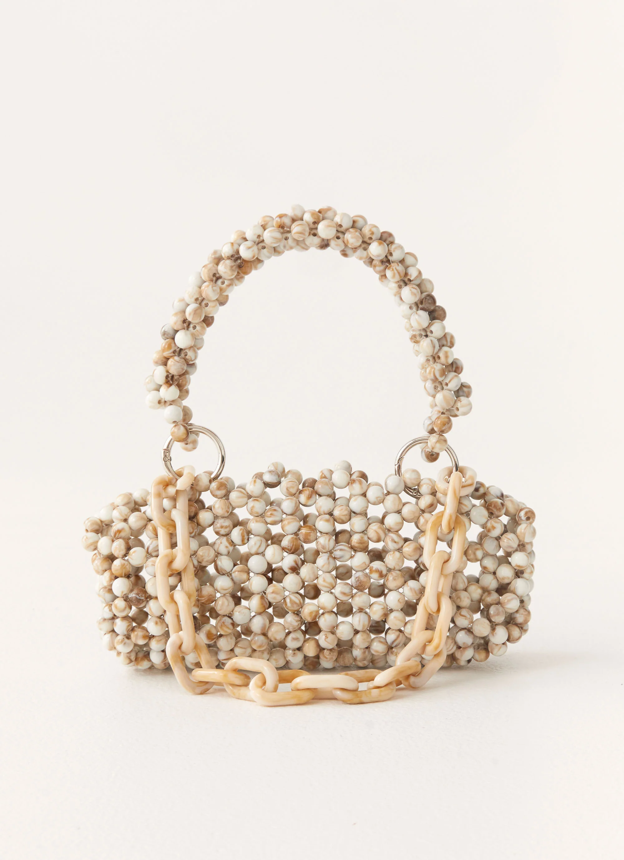 Poolside Muse Beaded Bag - Ivory