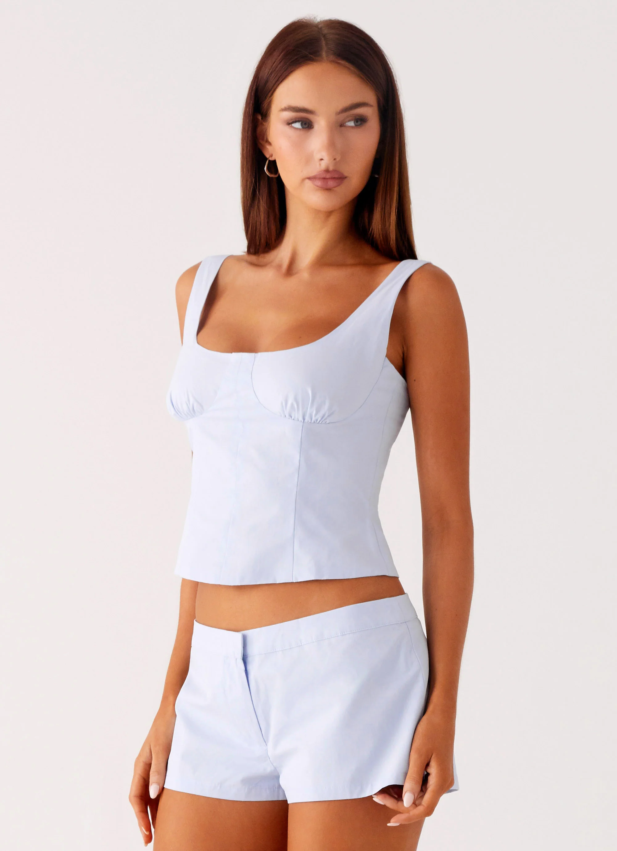 Coastline Bustier Top - Blue