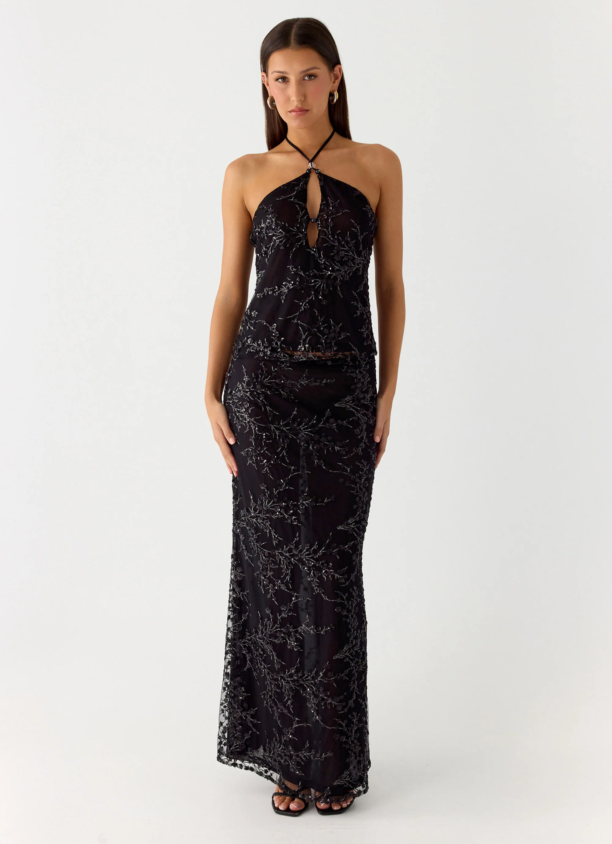 Moodlight Maxi Skirt - Black