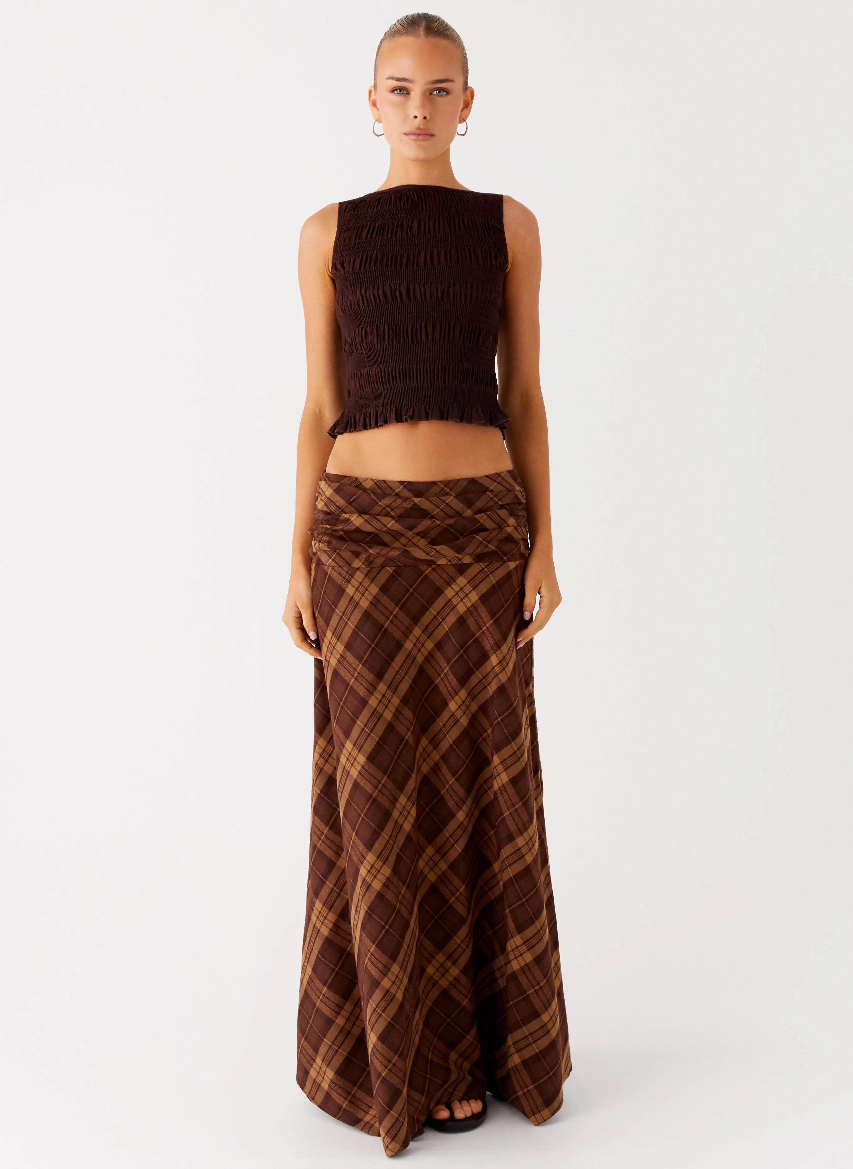 Karolina Maxi Skirt - Plaid