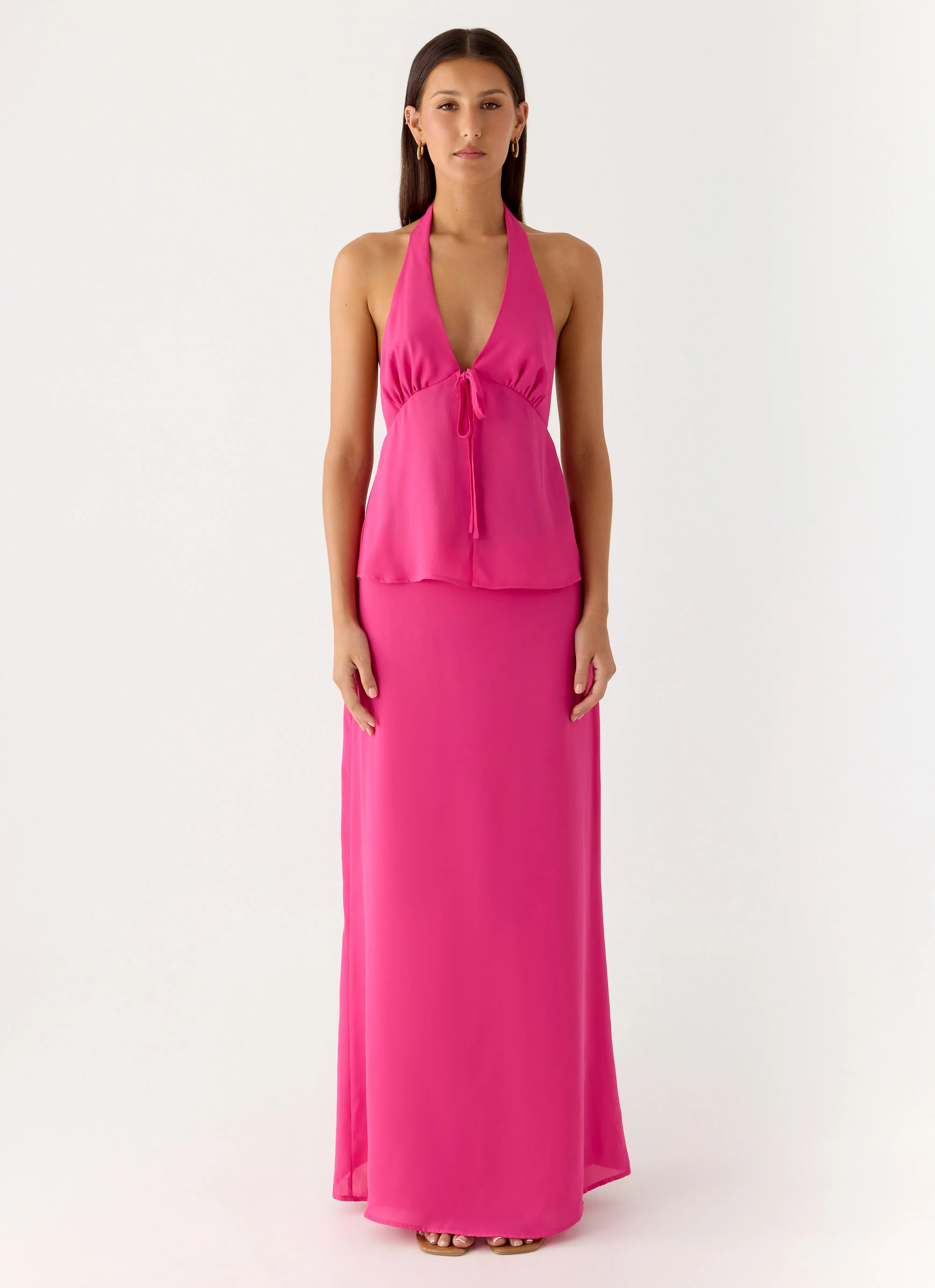 Ashlea Maxi Skirt - Fuchsia