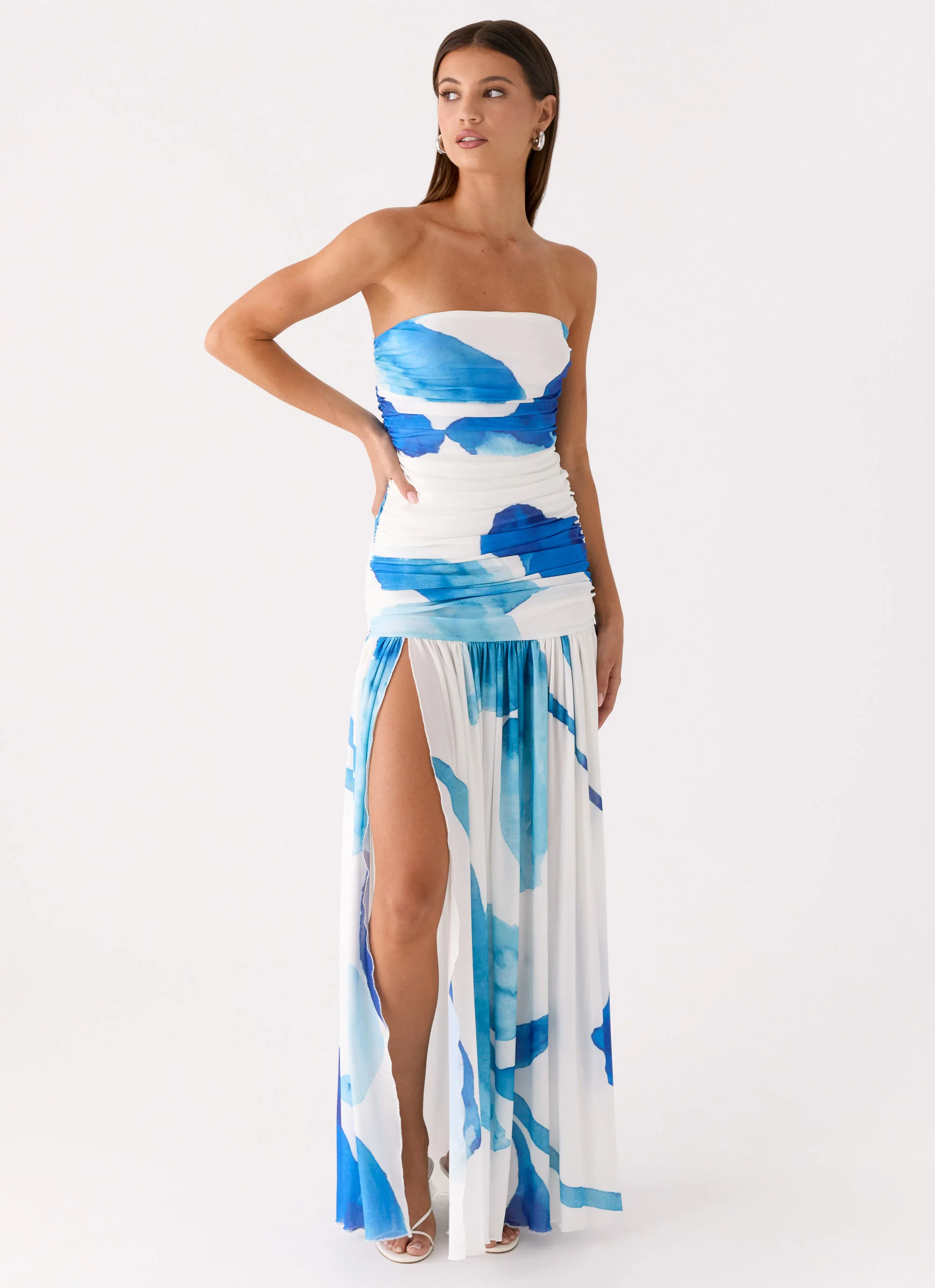 Laidee Maxi Dress - Cerulean Bloom