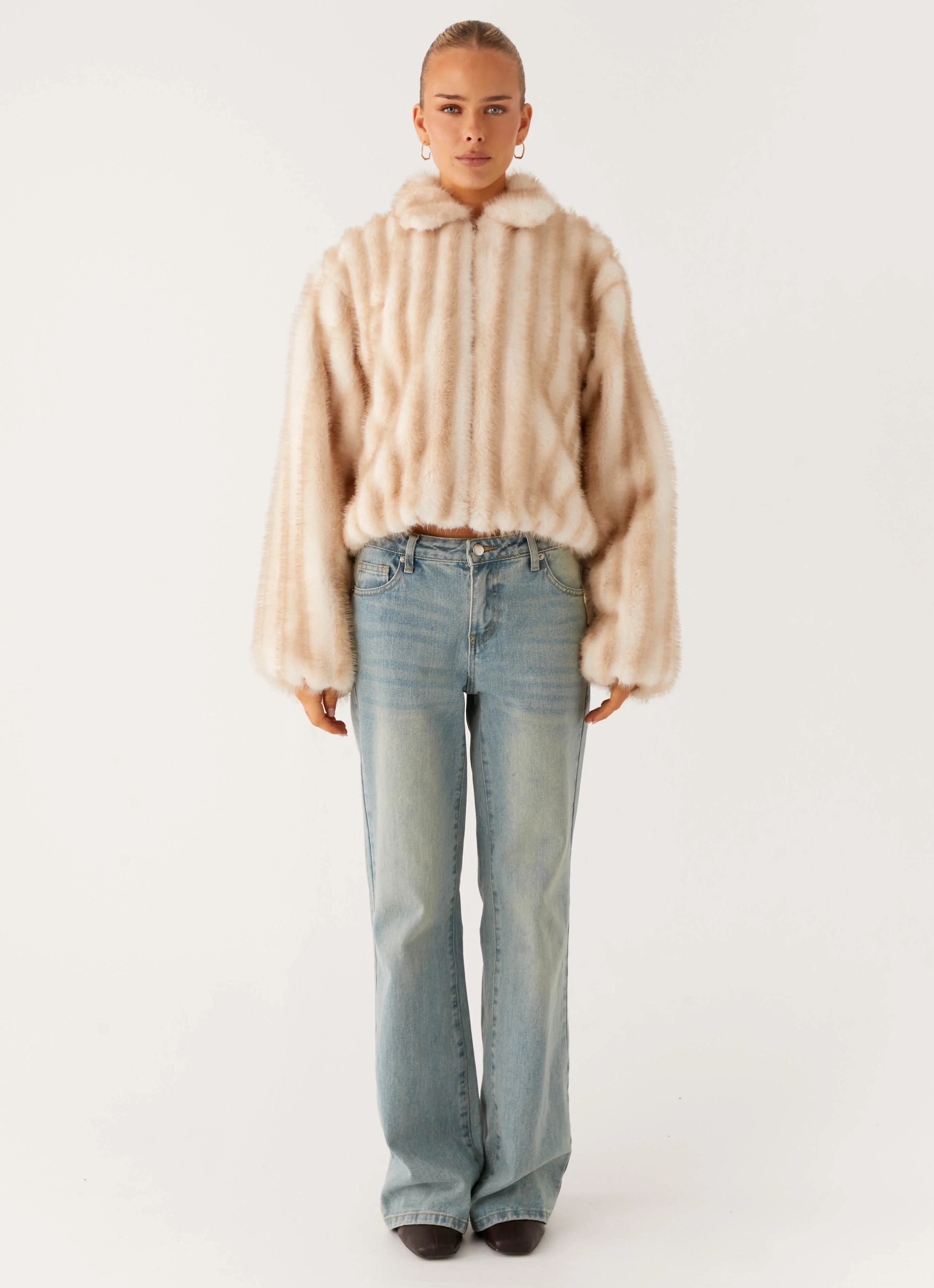 Naylor Faux Fur Jacket - Blonde